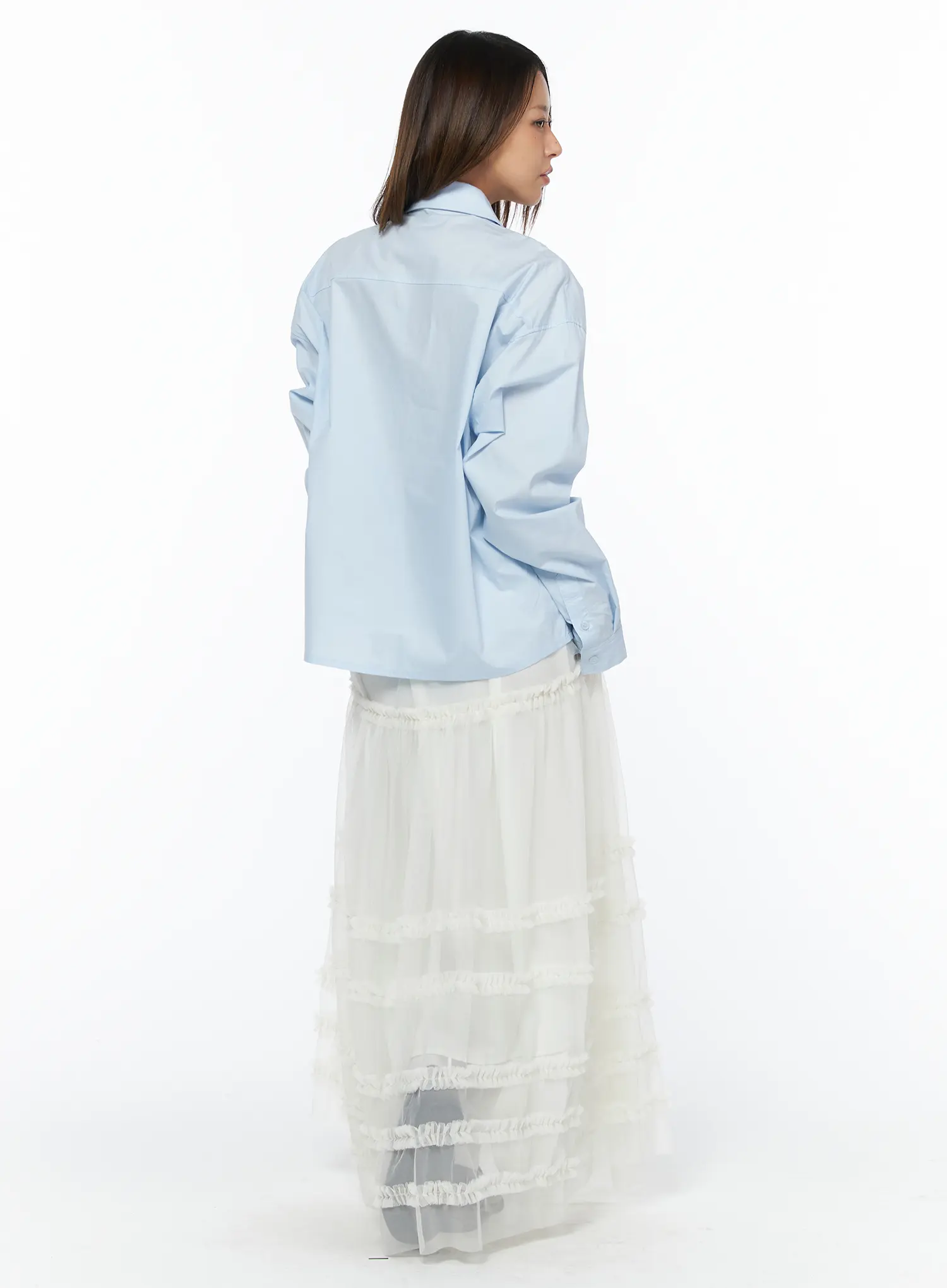 Layered Lace Maxi Skirt CA516 - Image 7
