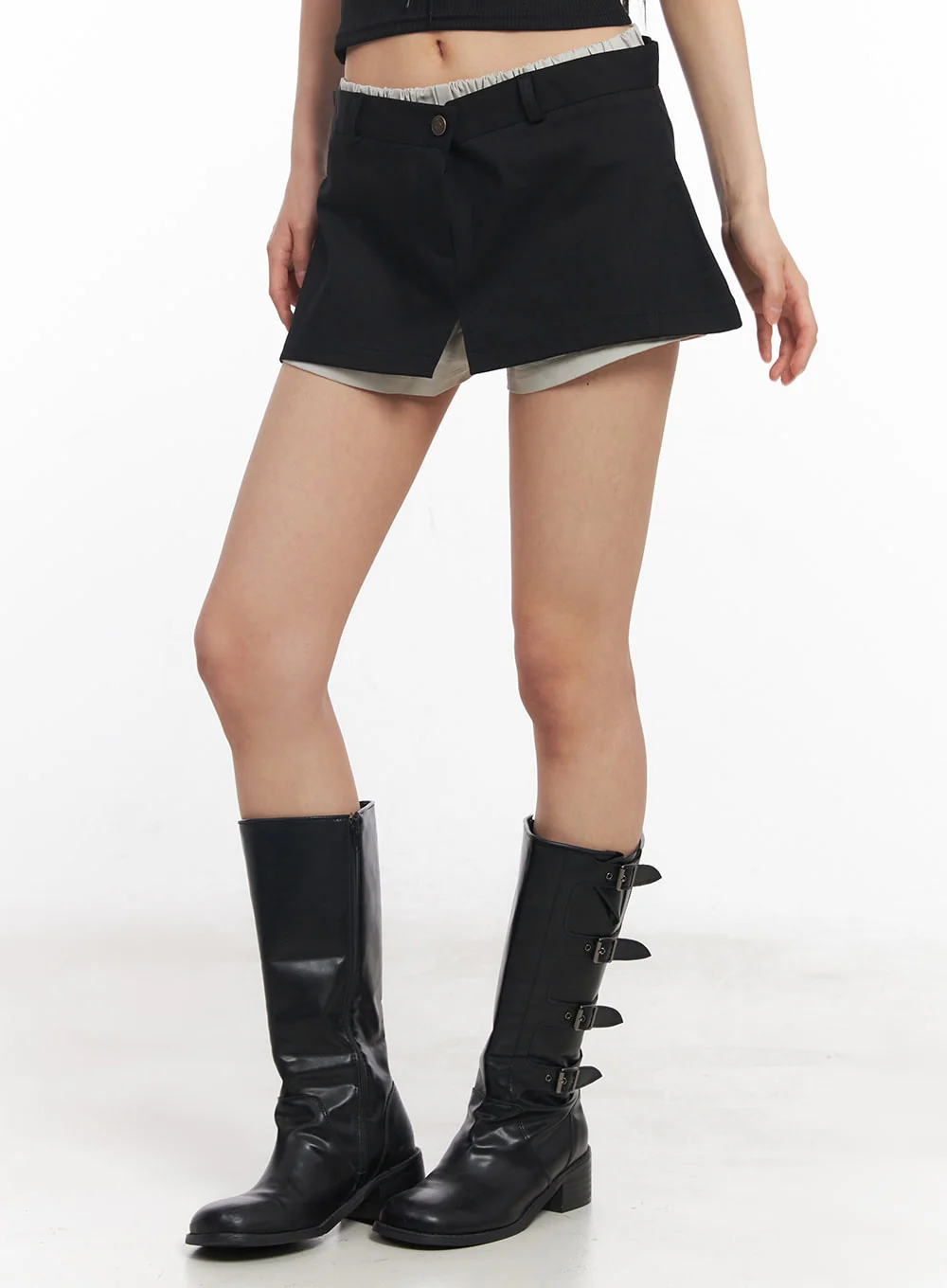 Layered Low-Rise Cotton Shorts CY528 - Image 3