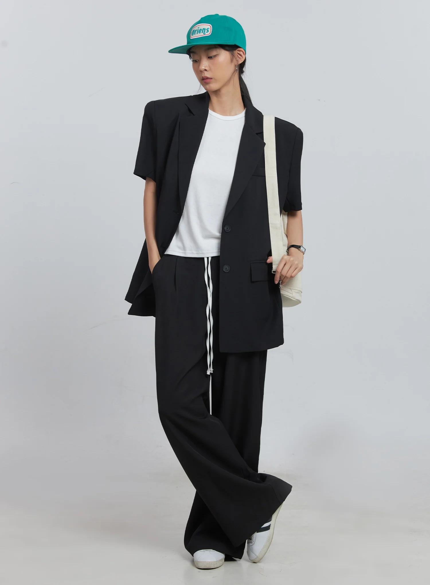 Layered Pintuck Wide-Leg Pants IU512 - Image 20