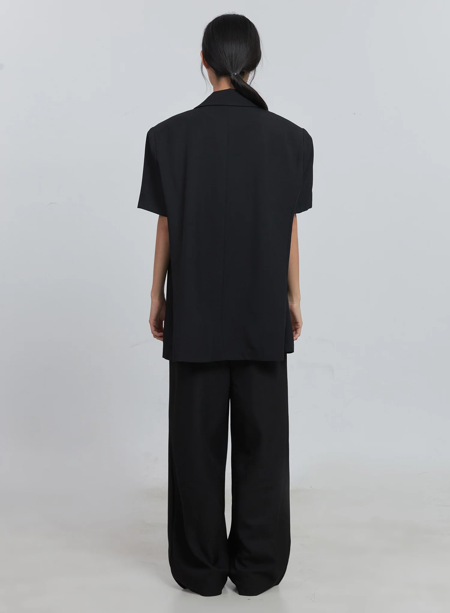 Layered Pintuck Wide-Leg Pants IU512 - Image 24