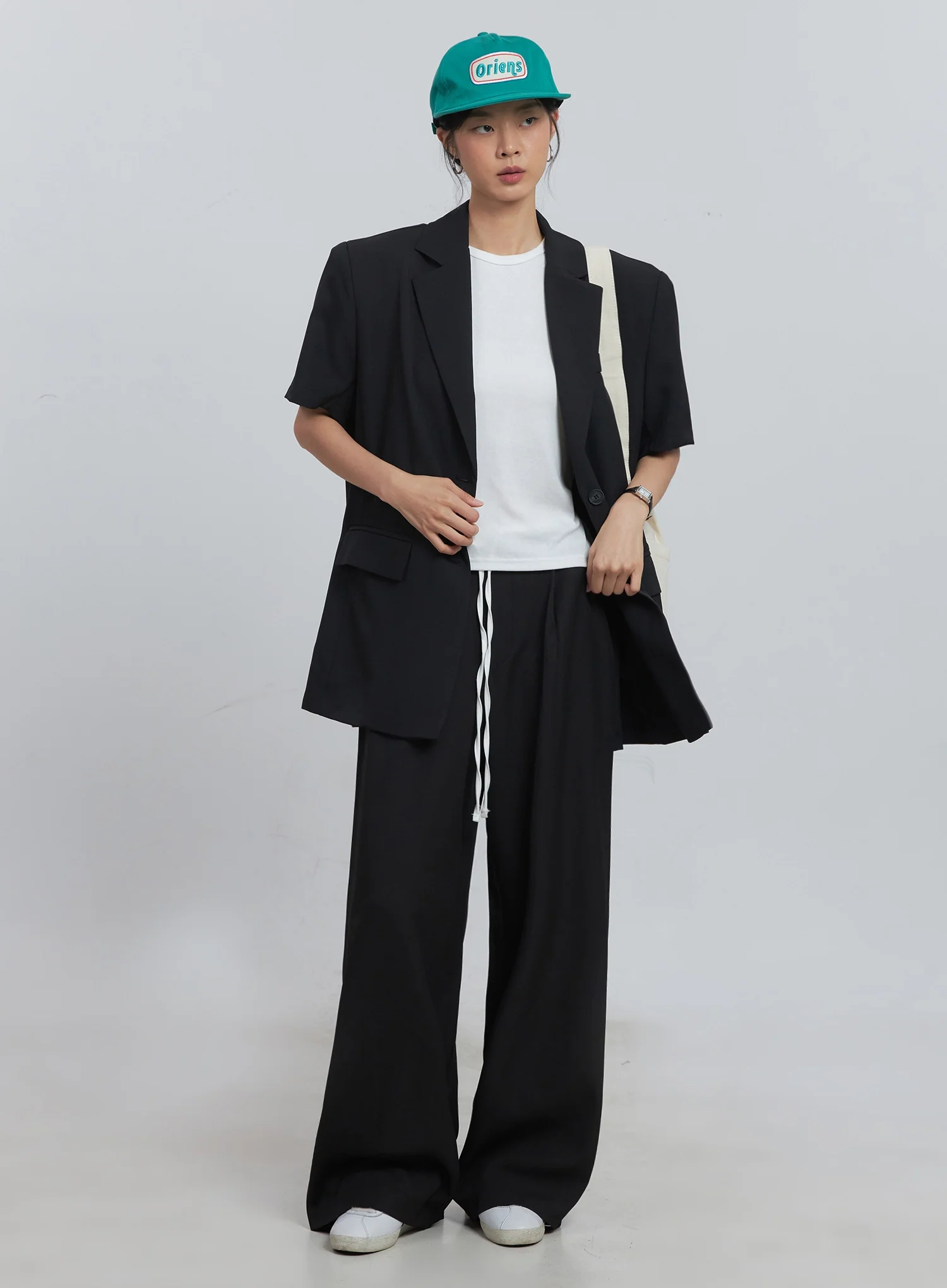 Layered Pintuck Wide-Leg Pants IU512 - Image 3