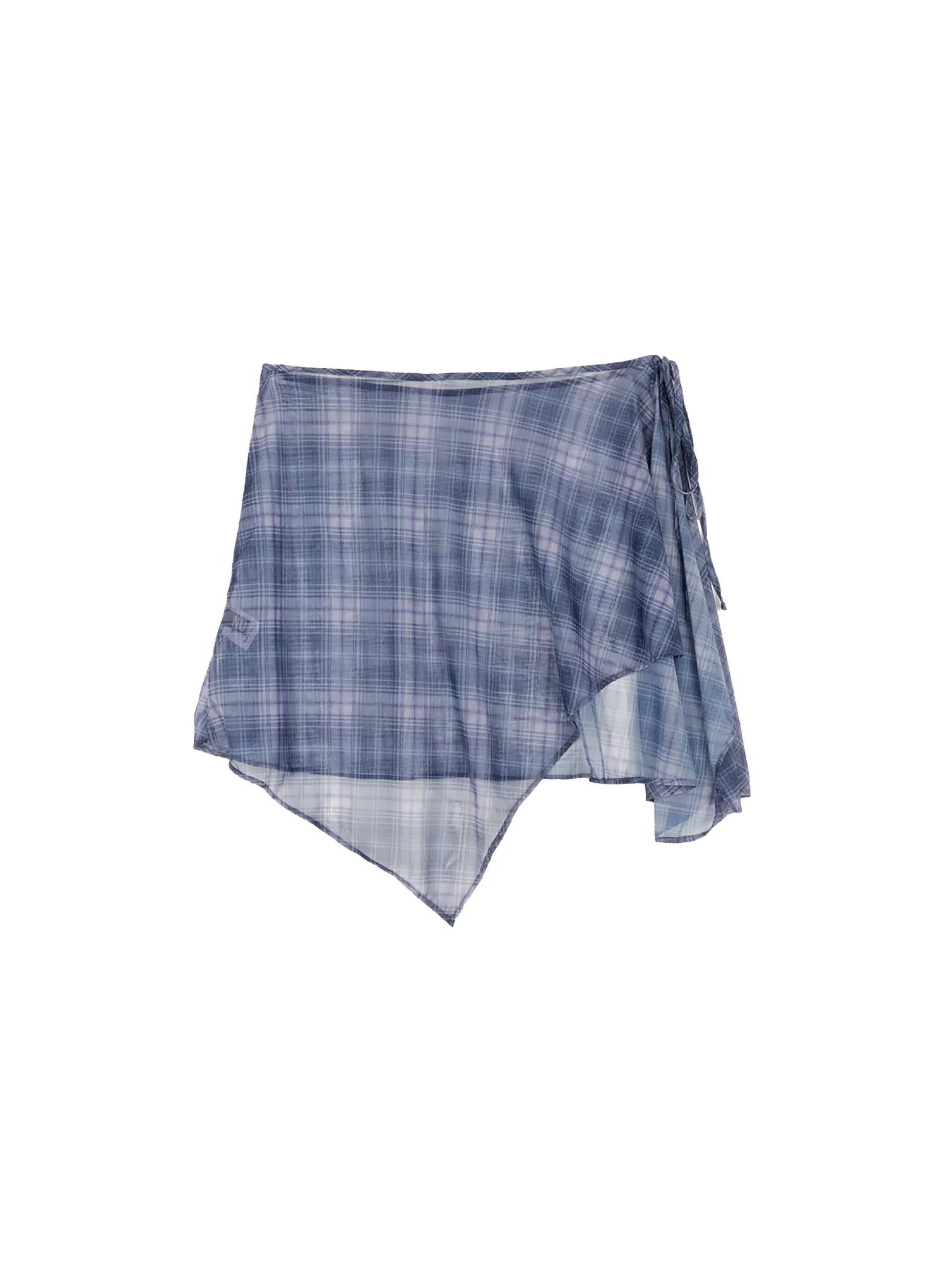 Layered Plaid Mesh Midi Skirt CS524 - Image 8