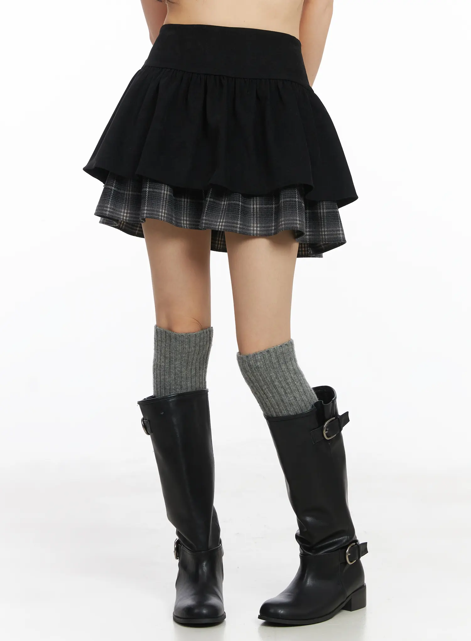 Layered Ruffle Mini Skirt CD531