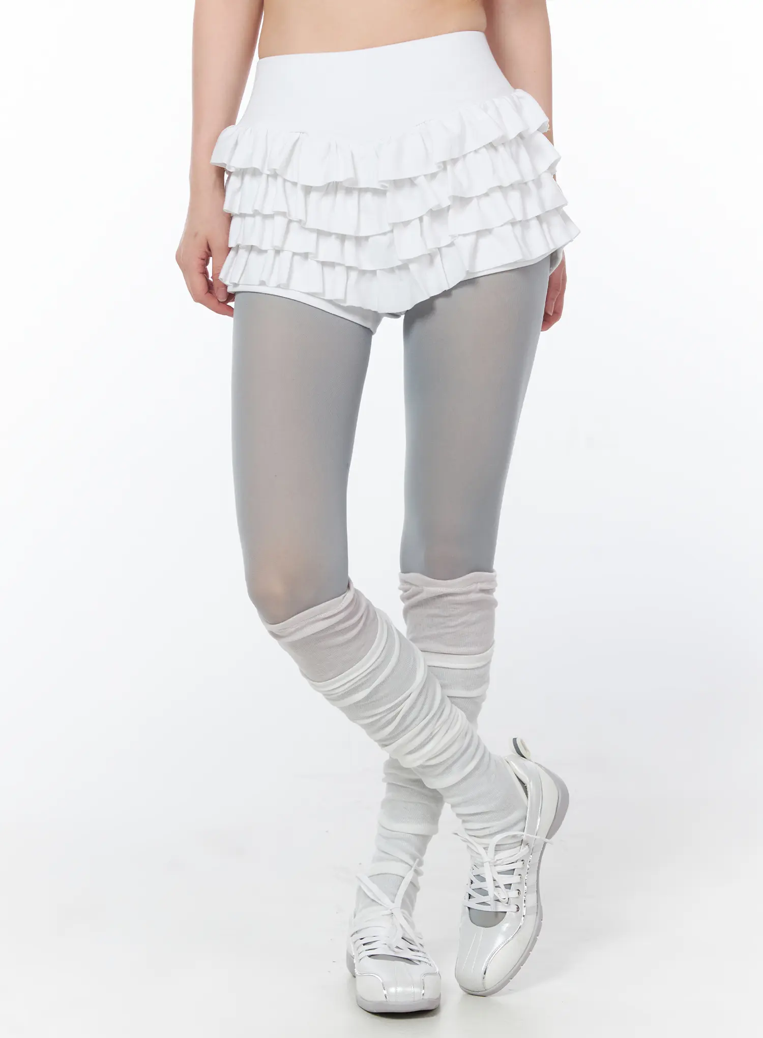 Layered Ruffle Mini Skirt CY508