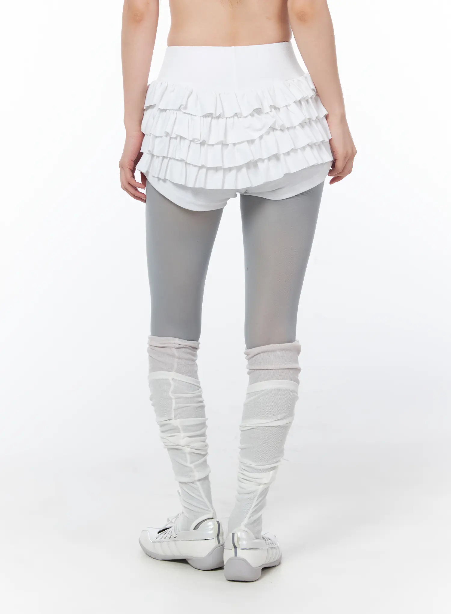 Layered Ruffle Mini Skirt CY508 - Image 6