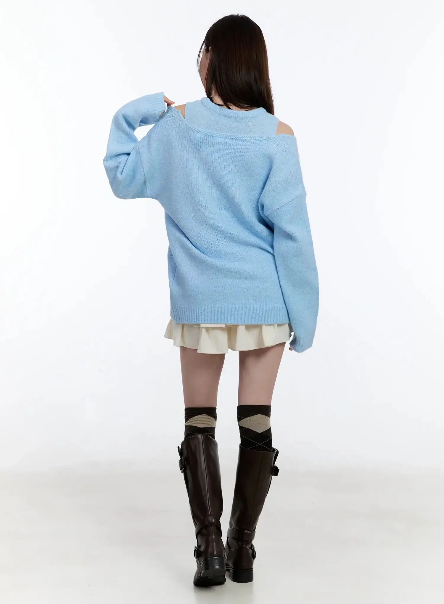 Layered Ruffle Skirt Pants ID526 - Image 9