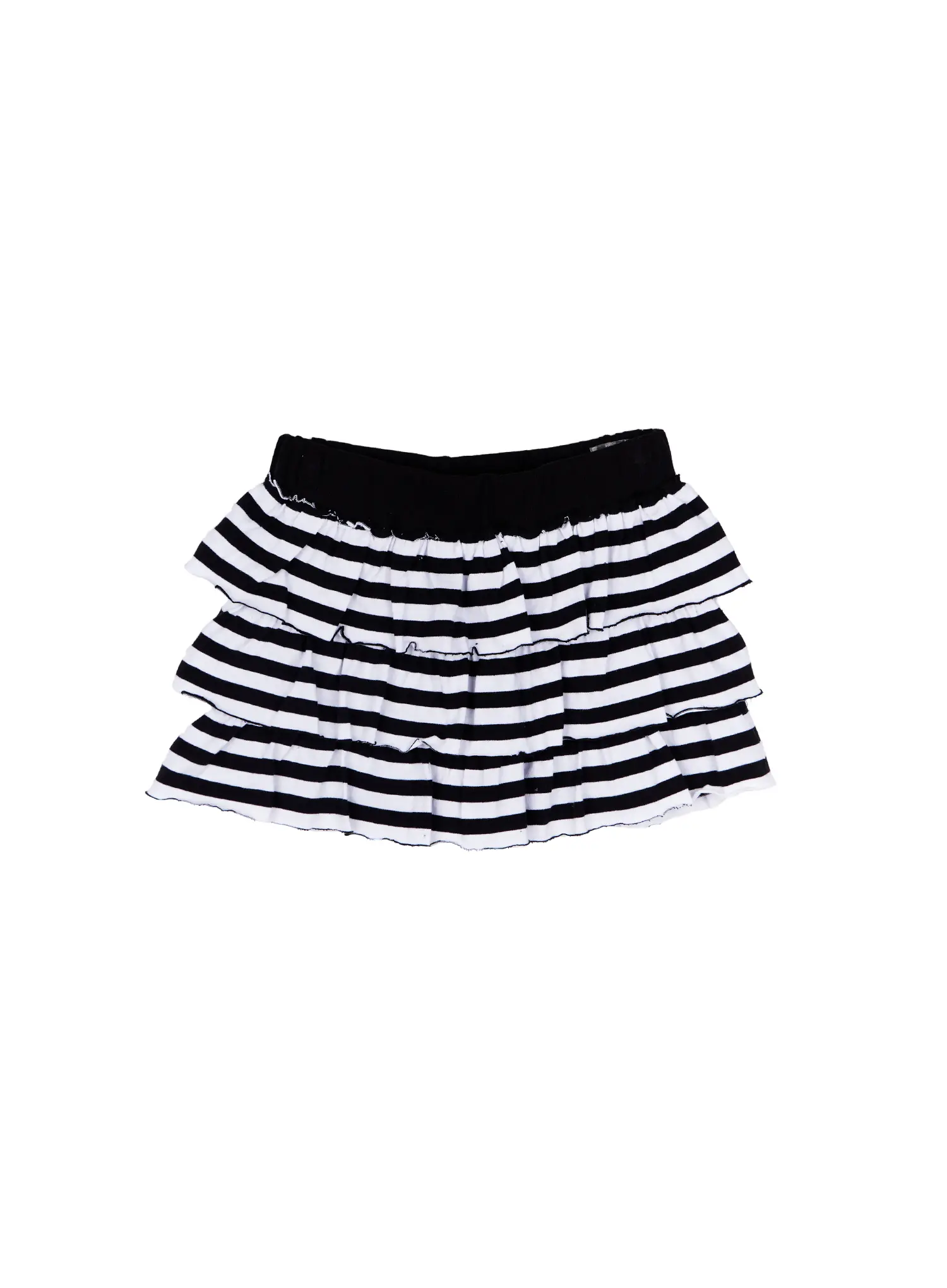 Layered Ruffle Striped Skirt CY506 - Image 12