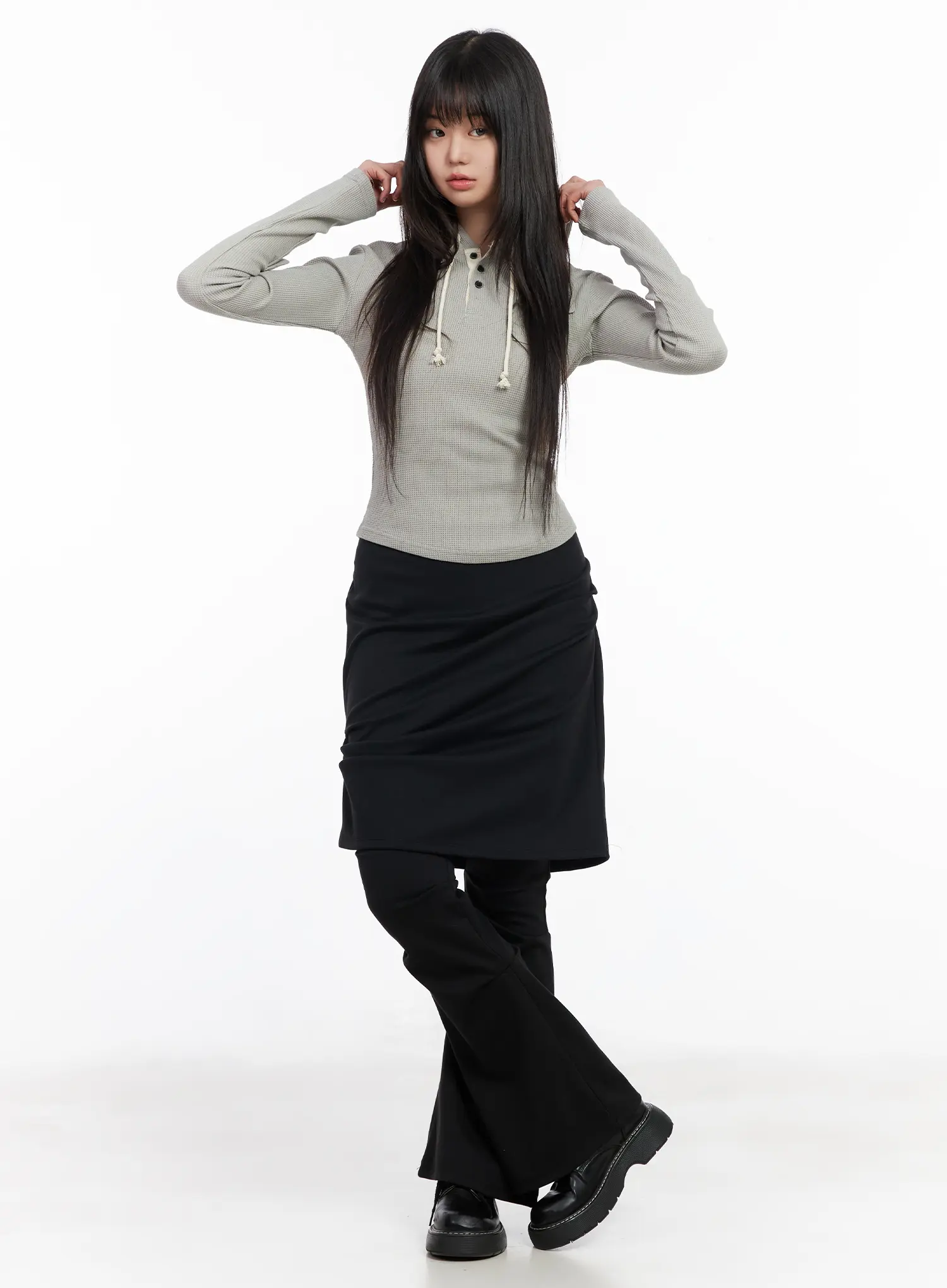 Layered Skirt Pants CM512 - Image 5