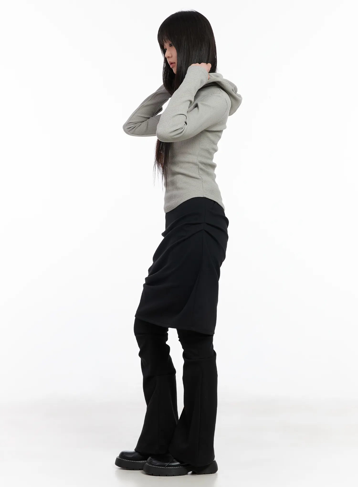 Layered Skirt Pants CM512 - Image 6