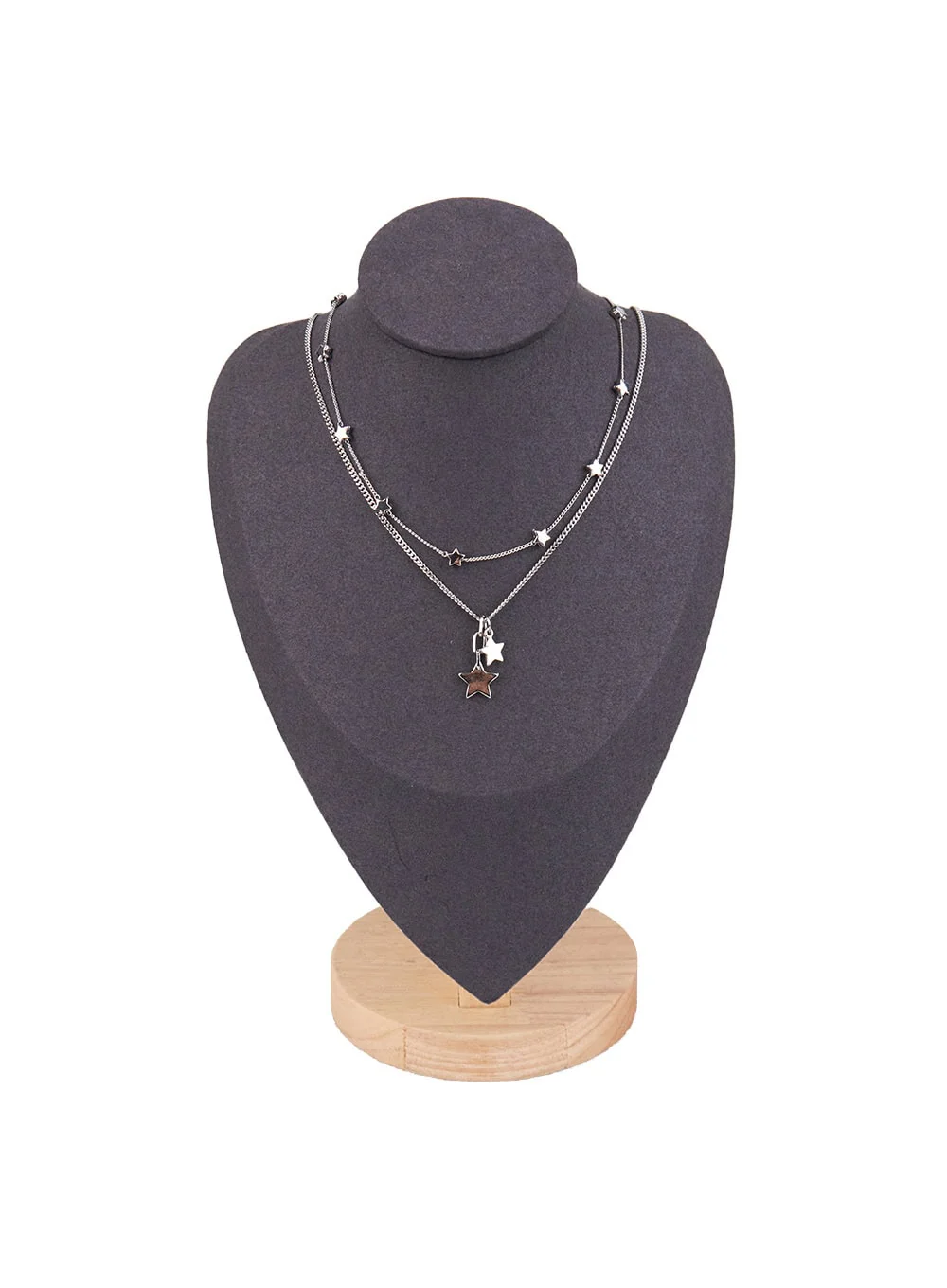 Layered Star Chain Necklace CJ511 - Image 7