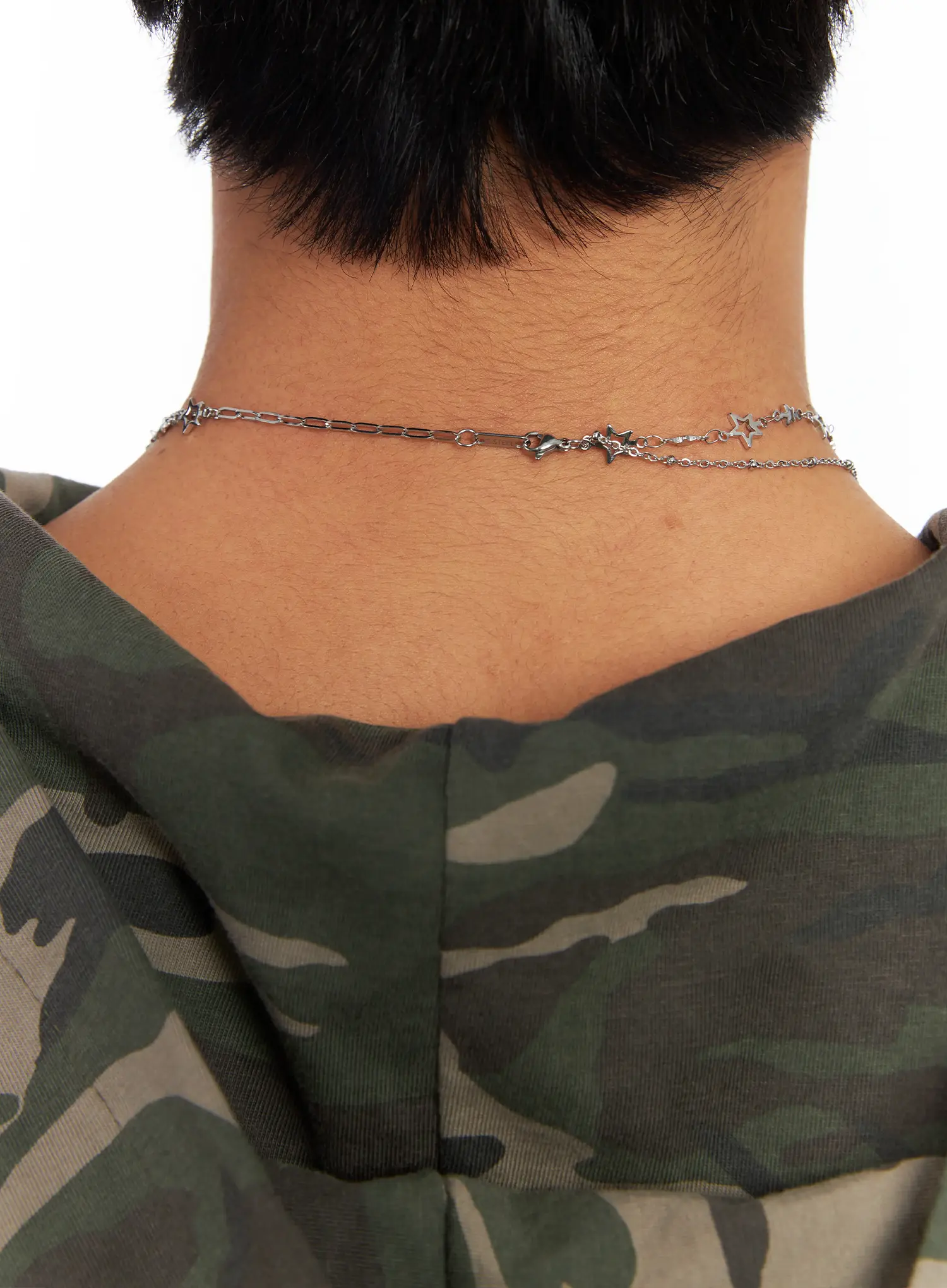 Layered Star Chain Necklace IF504 - Image 8