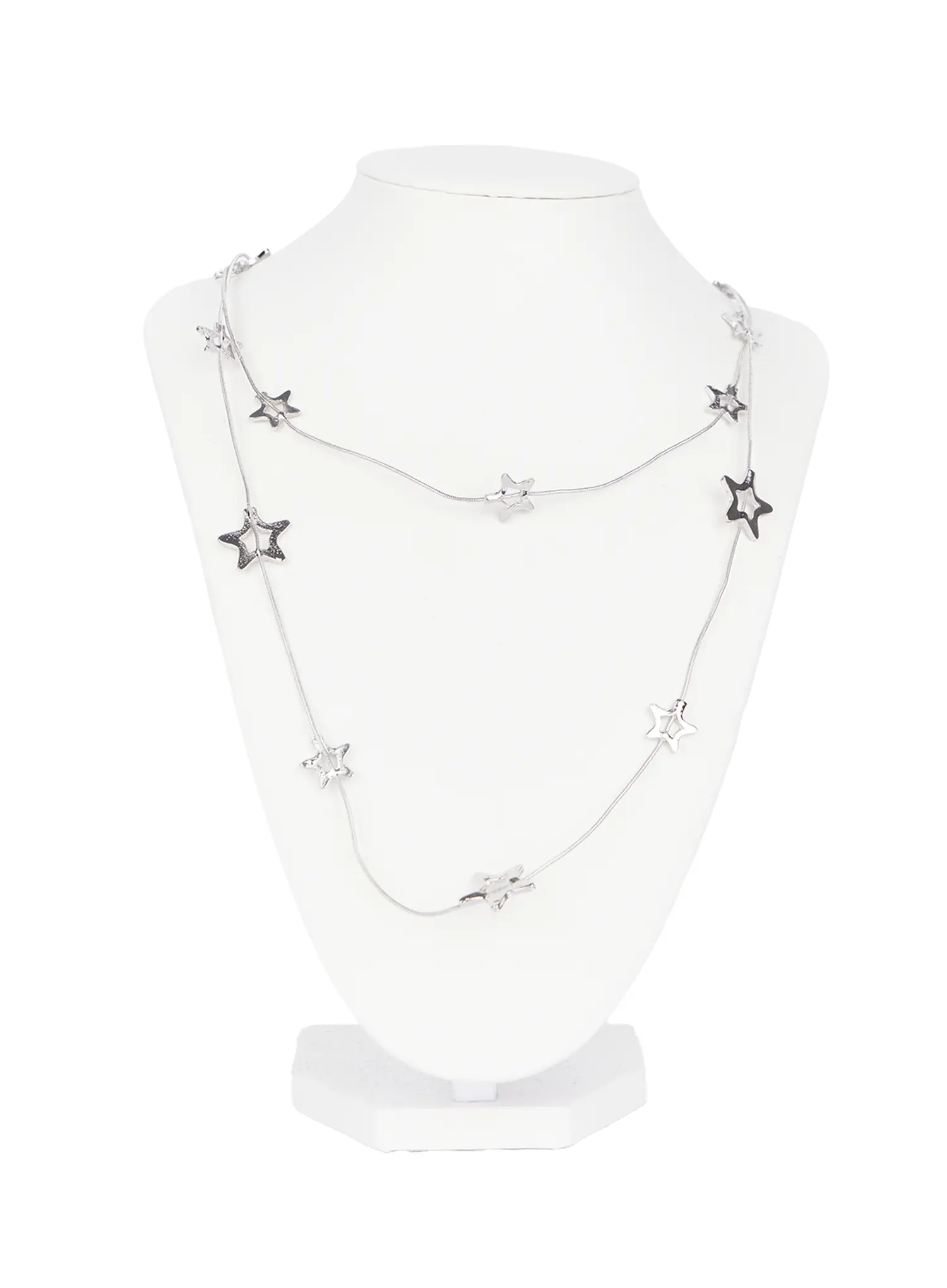 Layered Star Charm Necklace CS503 - Image 4