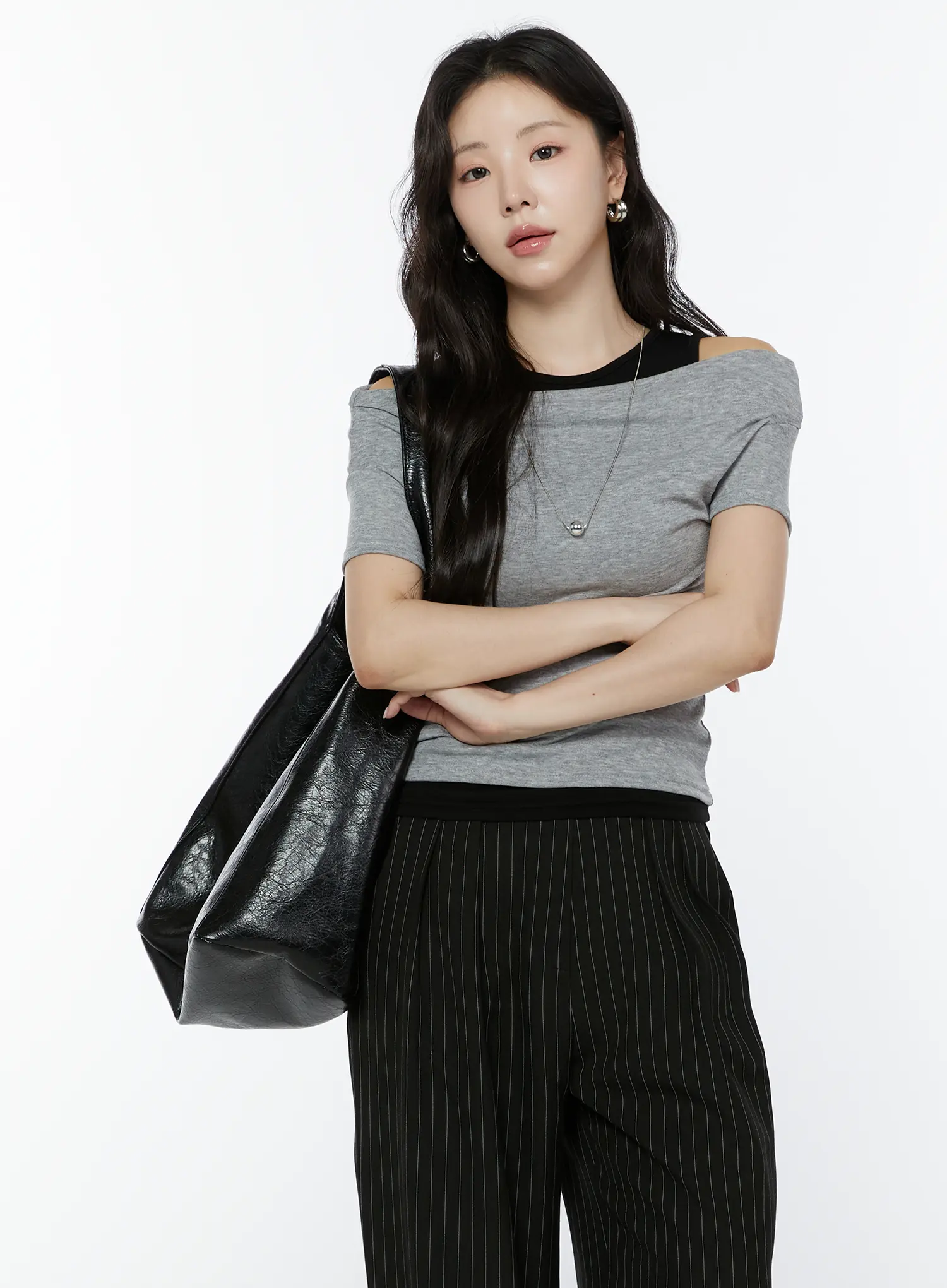 Layered Tank Off-Shoulder Tee IY511
