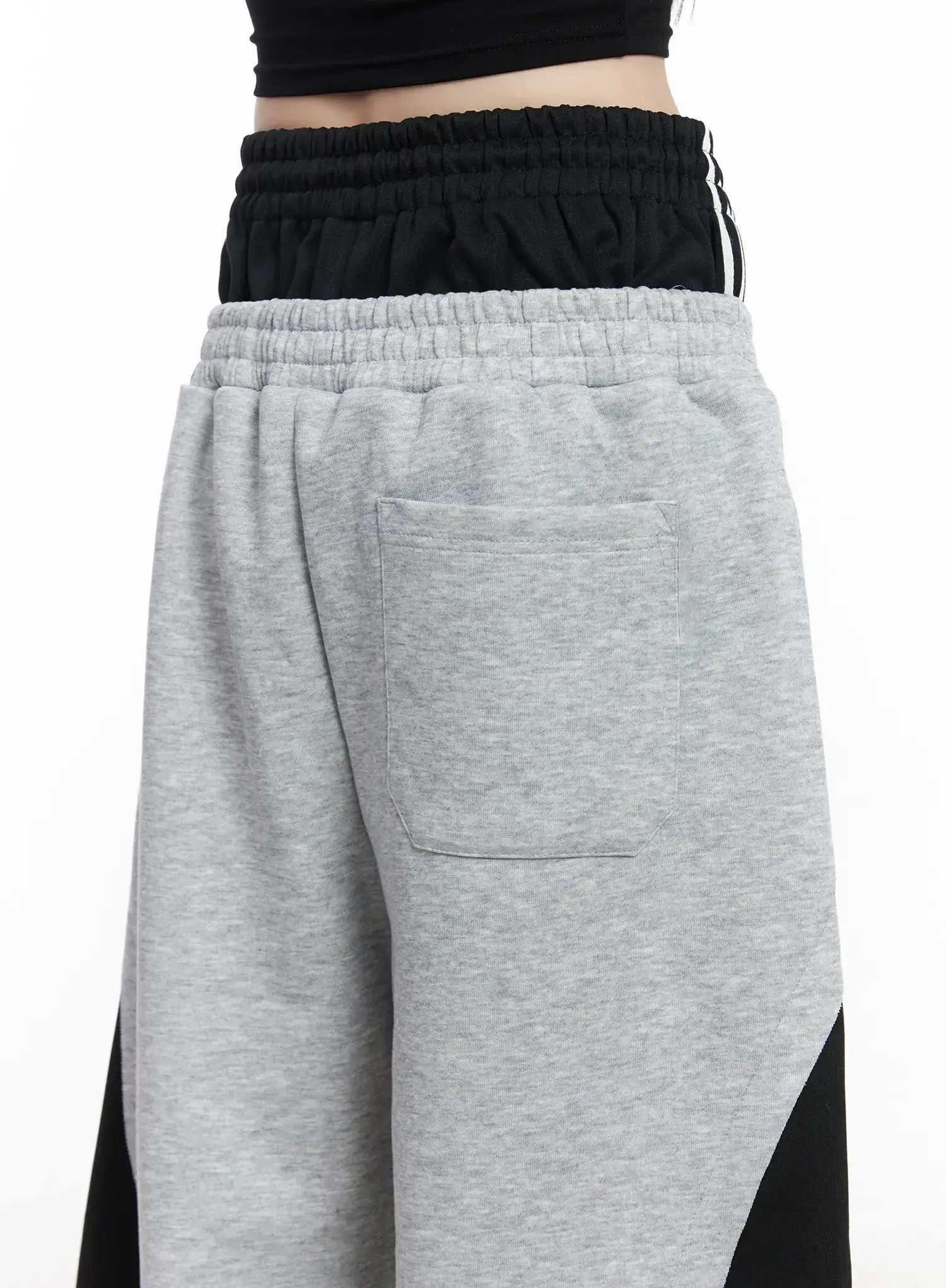 Layered Wide Leg Track Pants CM525 - Image 10