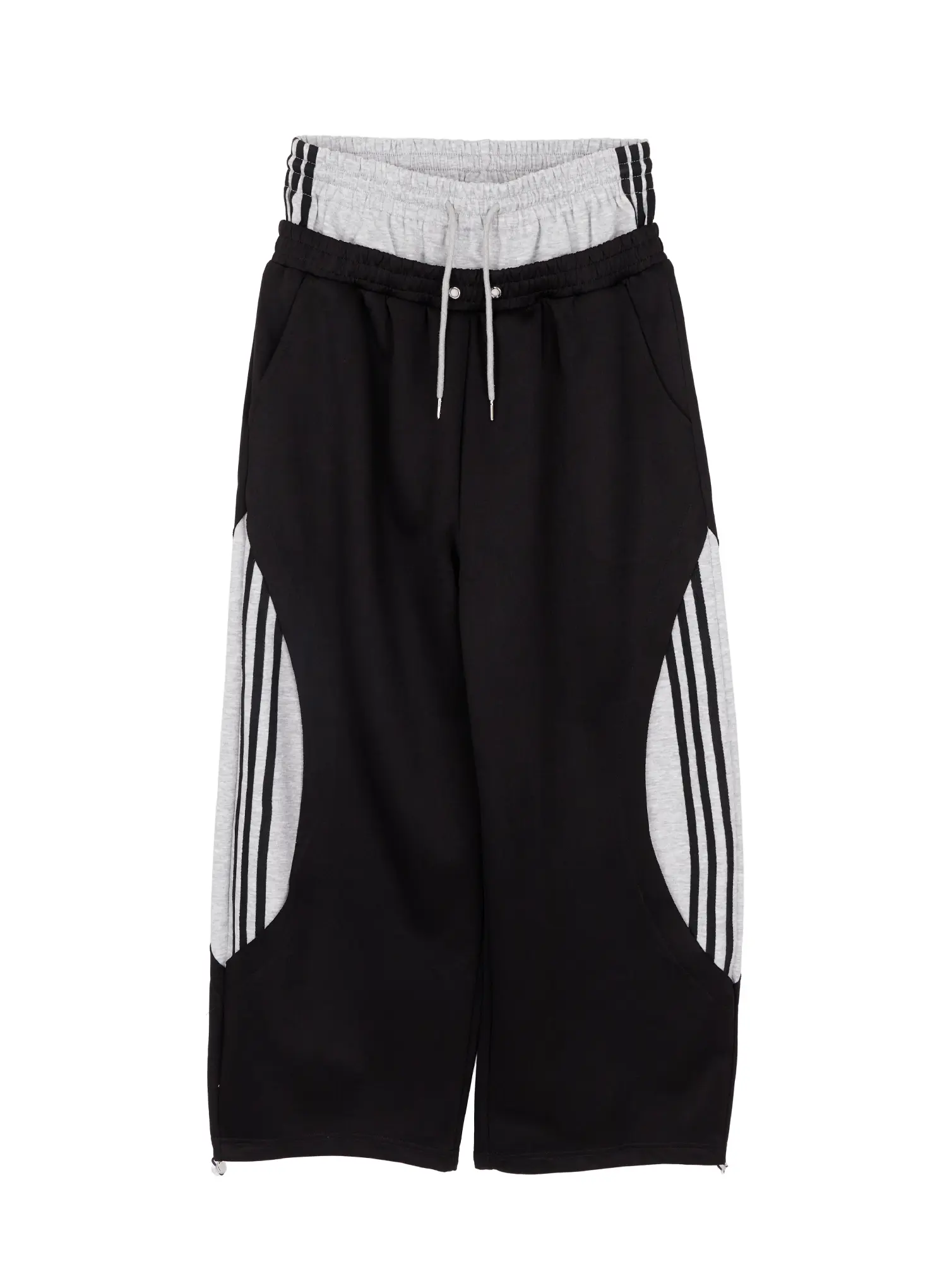 Layered Wide Leg Track Pants CM525 - Image 12