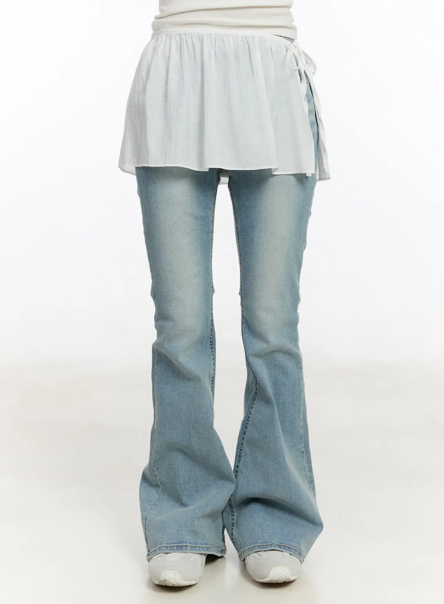 Layered Wrap Mini Skirt CM505 - Image 2