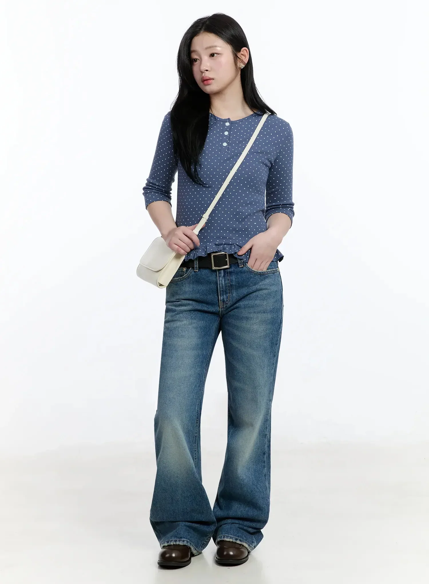 Layia Loose-Fit Flared Bootcut Jeans IM513 - Image 14