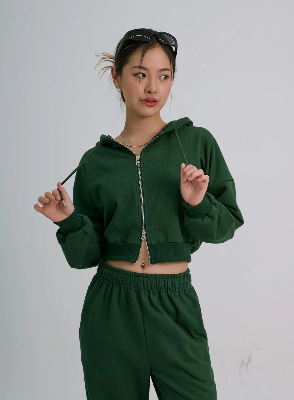 Lewkin Soft Basic Two Way Hoodie Zip Up C1210 - Image 16