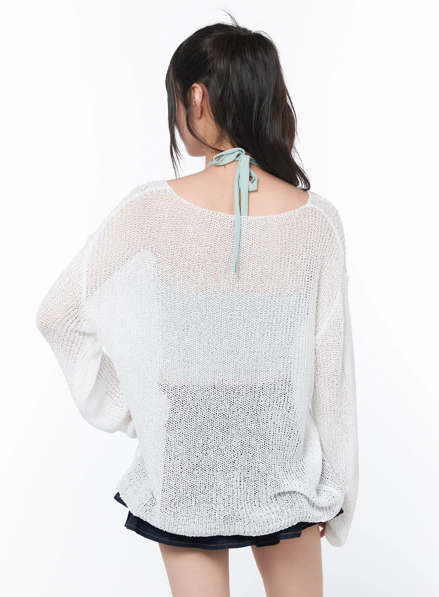 Lightweight Oversized Knit Cardigan CA530 - Image 8