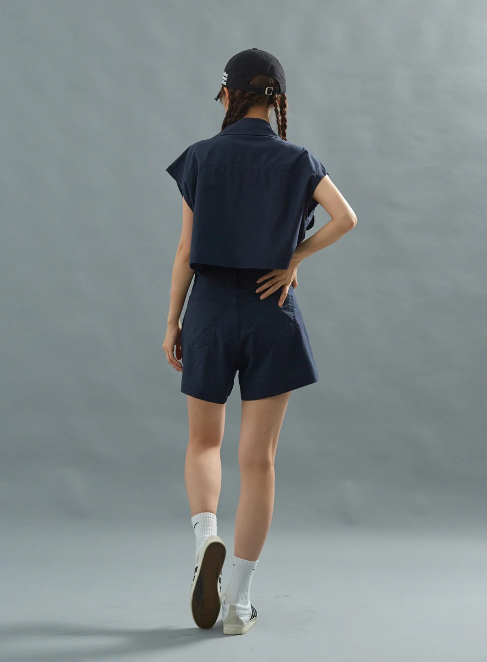 Linen Crop Shirt CU22 - Image 11