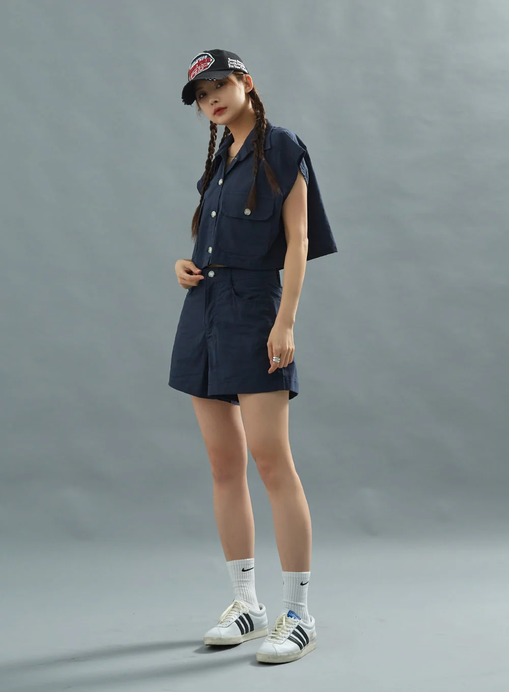 Linen Crop Shirt CU22 - Image 12