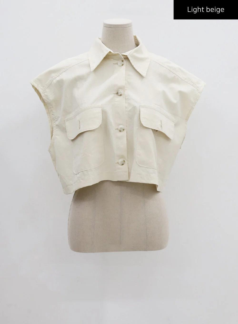Linen Crop Shirt CU22 - Image 13