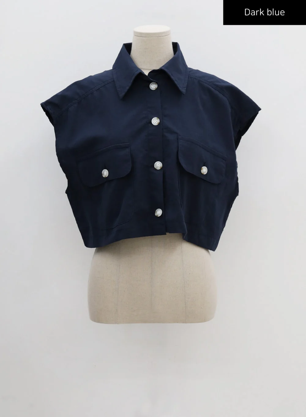 Linen Crop Shirt CU22 - Image 14