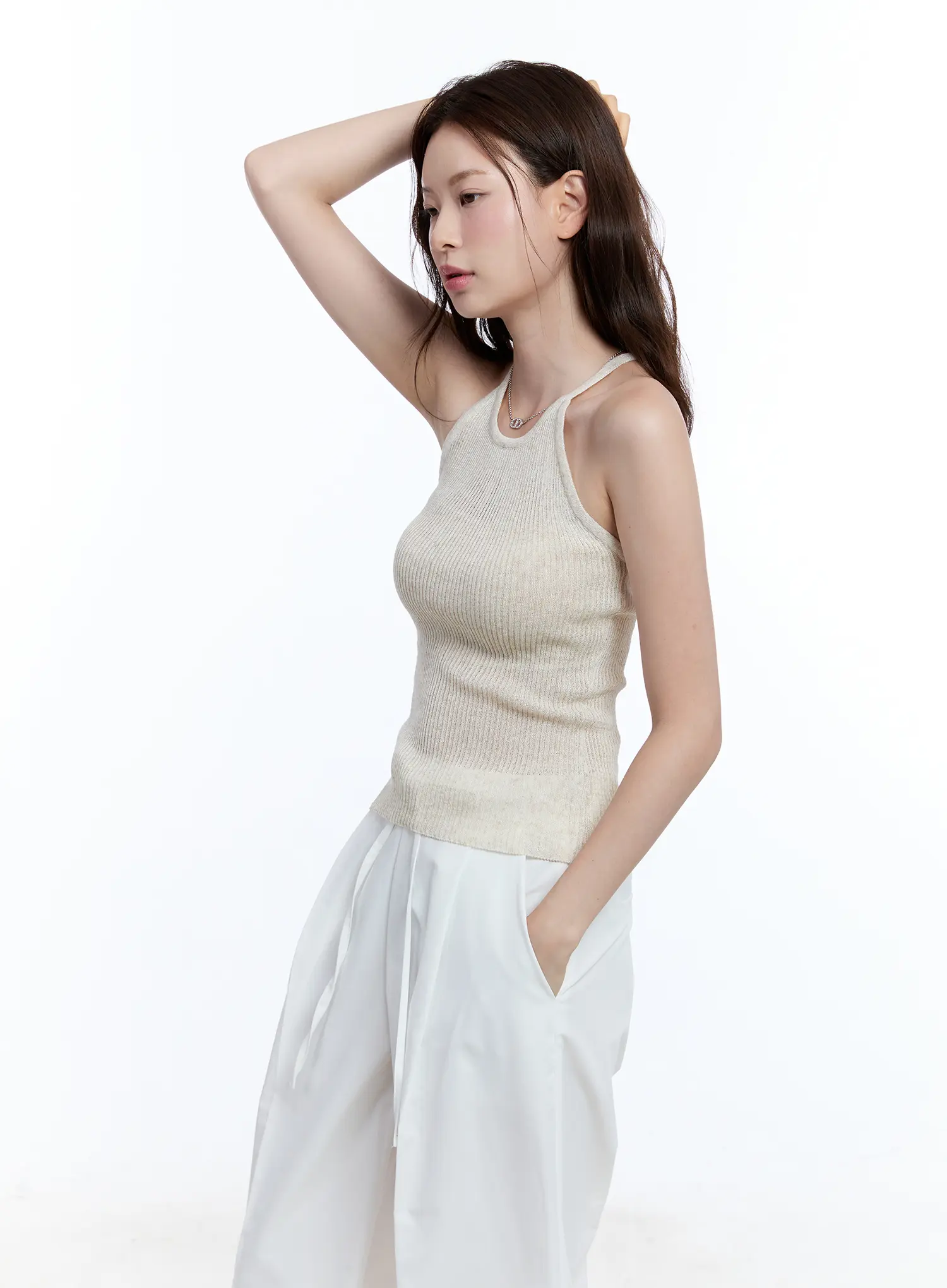 Linen Halter Top CU513 - Image 12