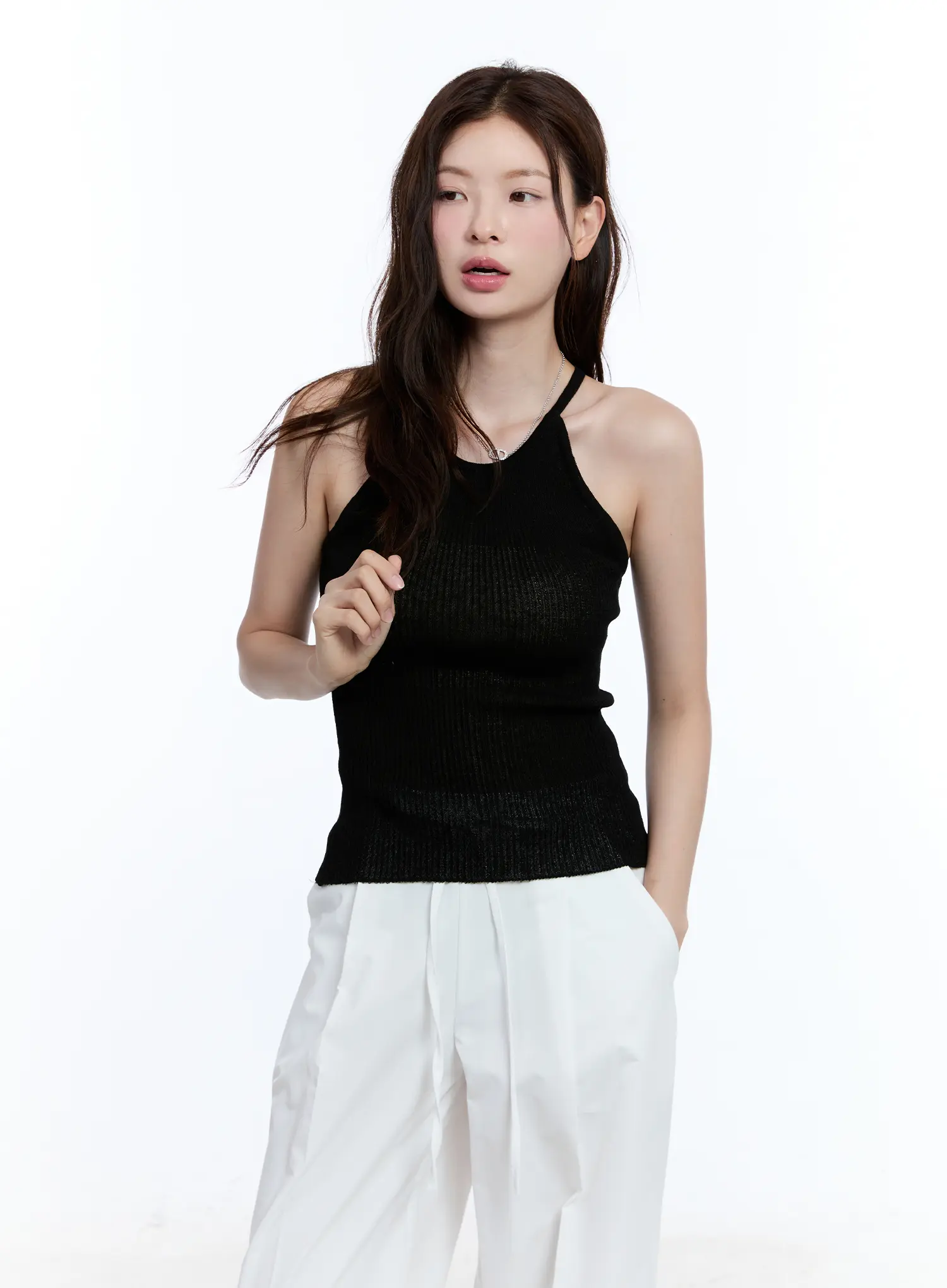Linen Halter Top CU513 - Image 14