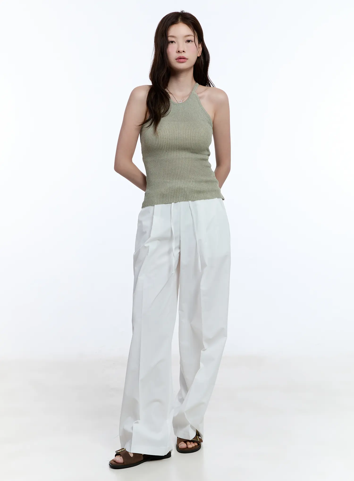 Linen Halter Top CU513 - Image 3