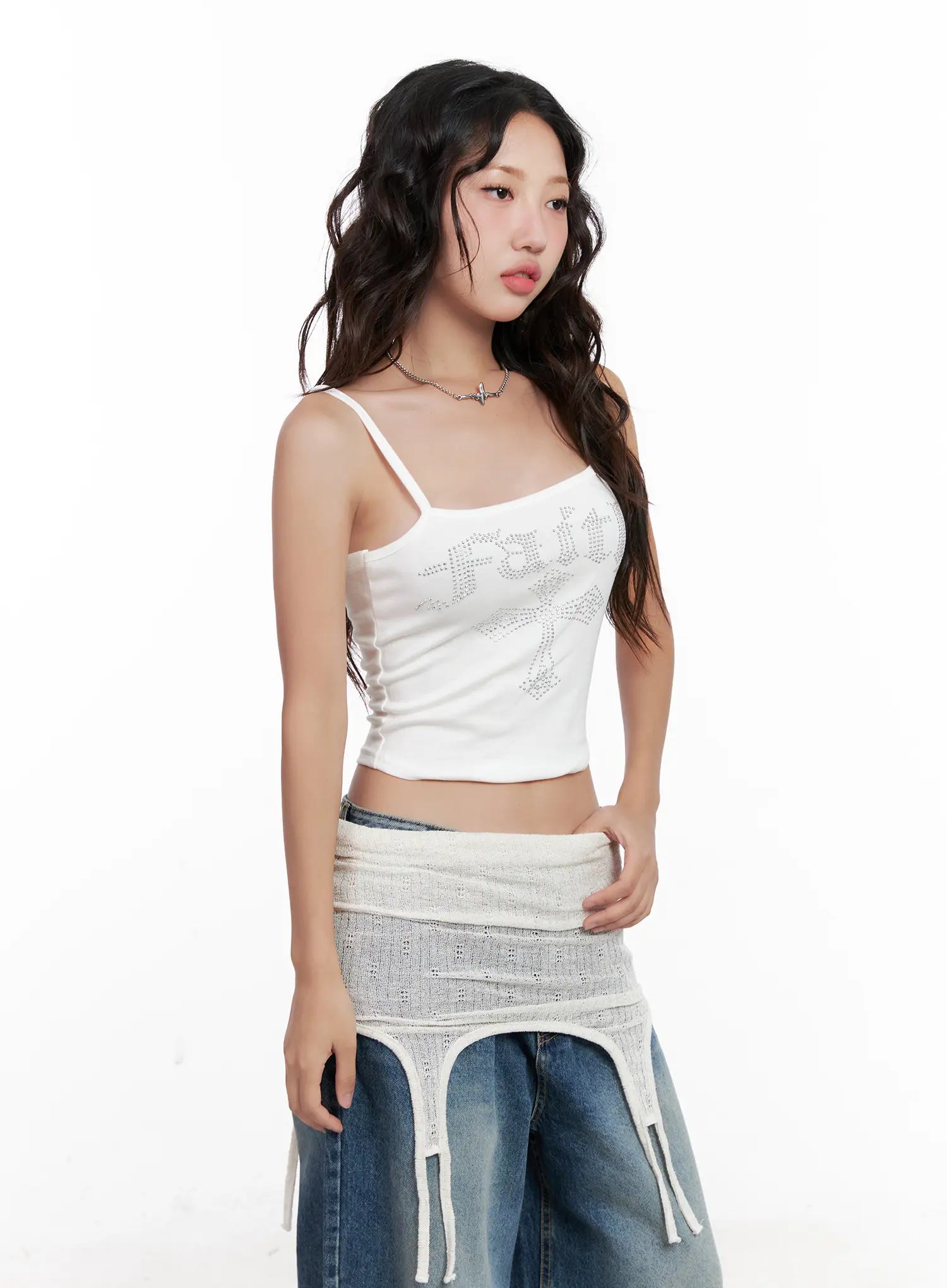 Linen Knit Crop Tank CL521 - Image 9