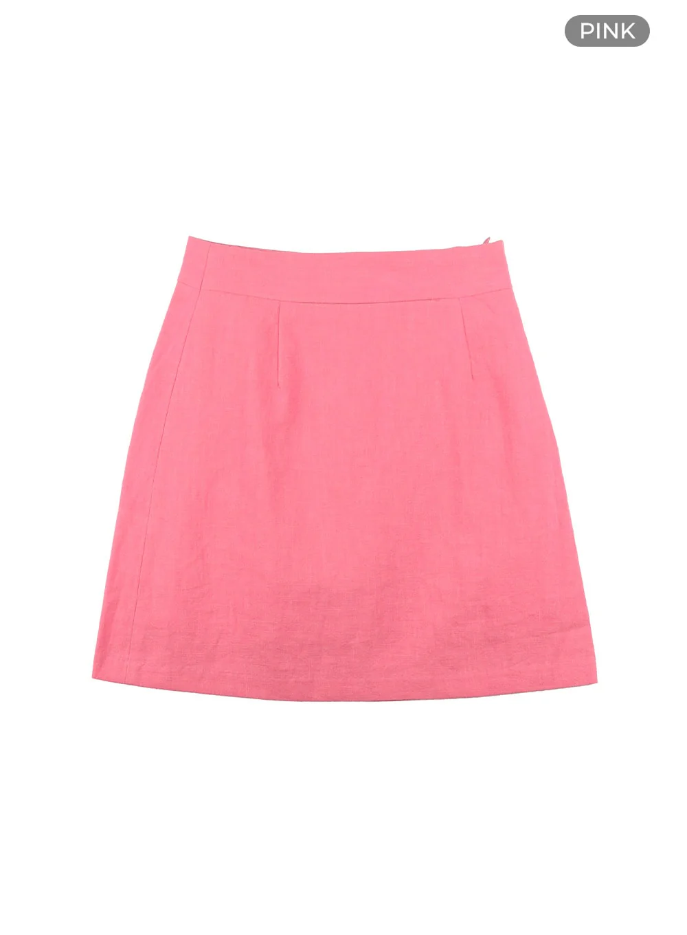 Linen Mini Skirt OY413 - Image 7