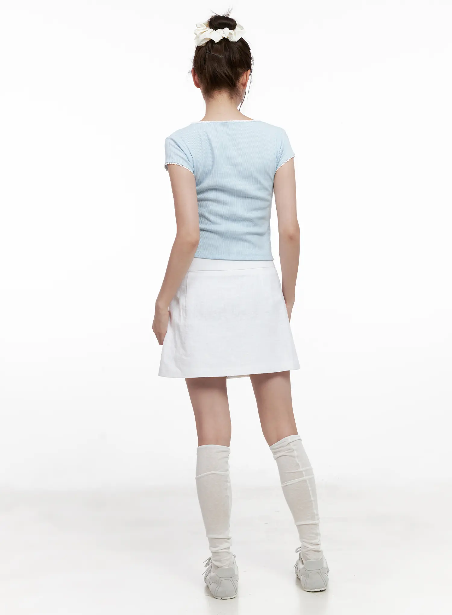 Linen Mini Skort CL524 - Image 7
