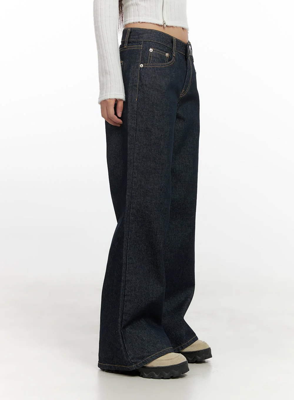 Lisa Cotton Comfort Wide Leg Jeans CN419 - Image 5