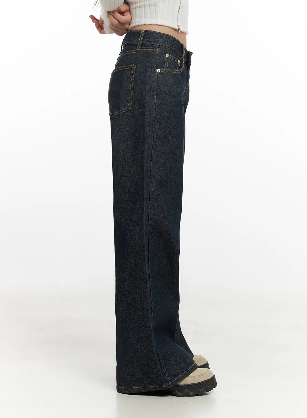 Lisa Cotton Comfort Wide Leg Jeans CN419 - Image 6