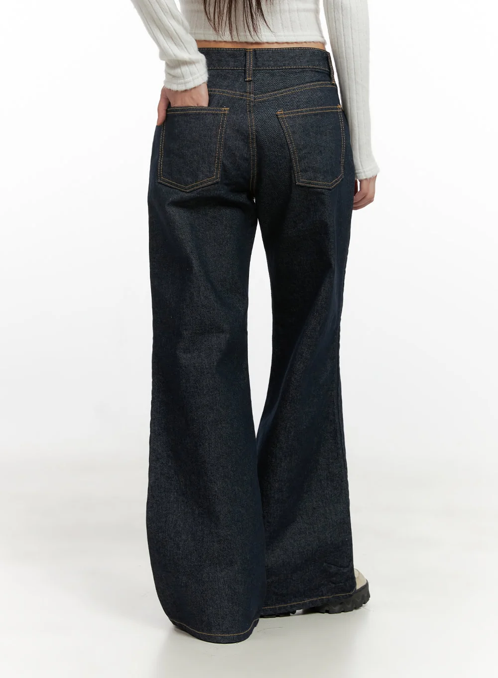 Lisa Cotton Comfort Wide Leg Jeans CN419 - Image 7