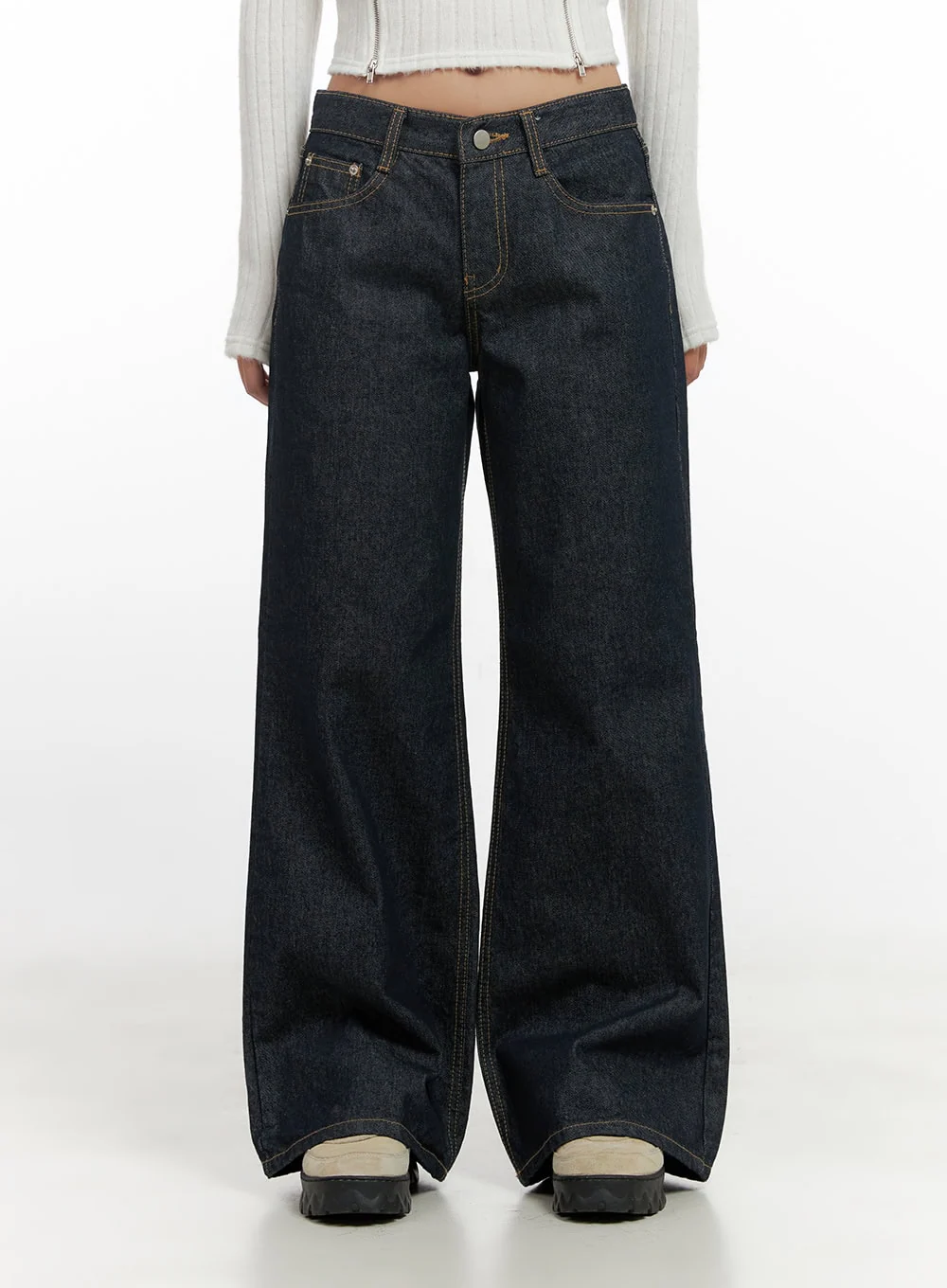 Lisa Cotton Comfort Wide Leg Jeans CN419 - Image 8