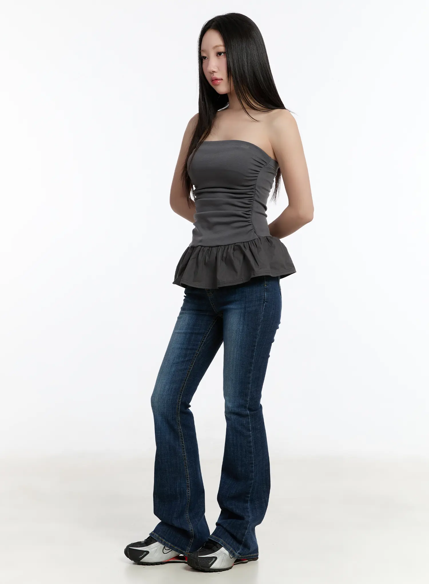 Love High Waist Bootcut Jeans CM511 - Image 6