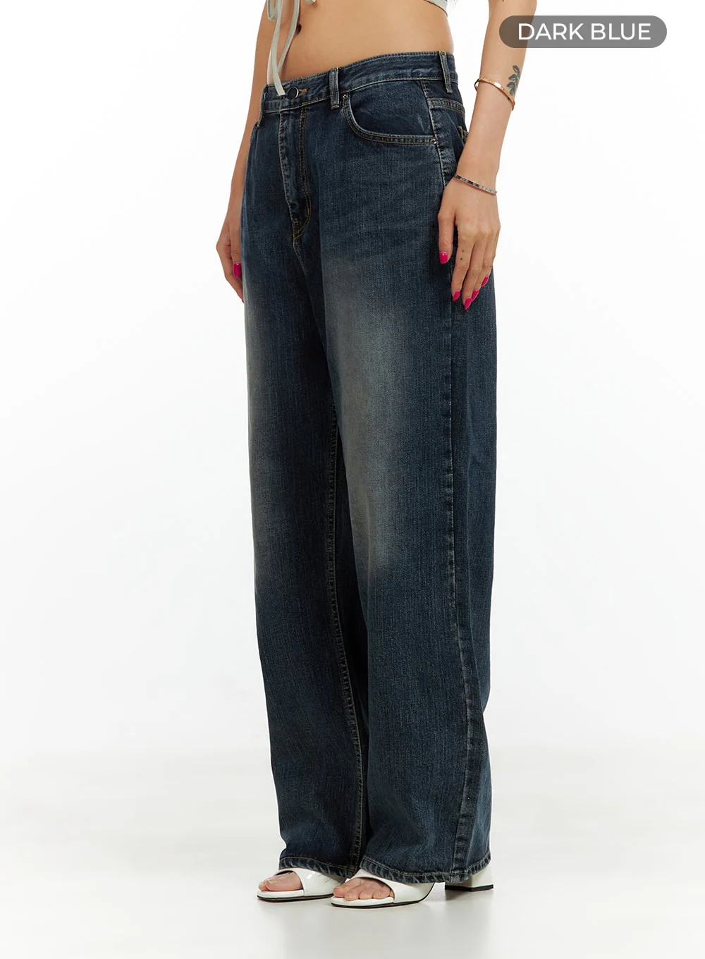 Low Rise Baggy Jeans CU417 - Image 7