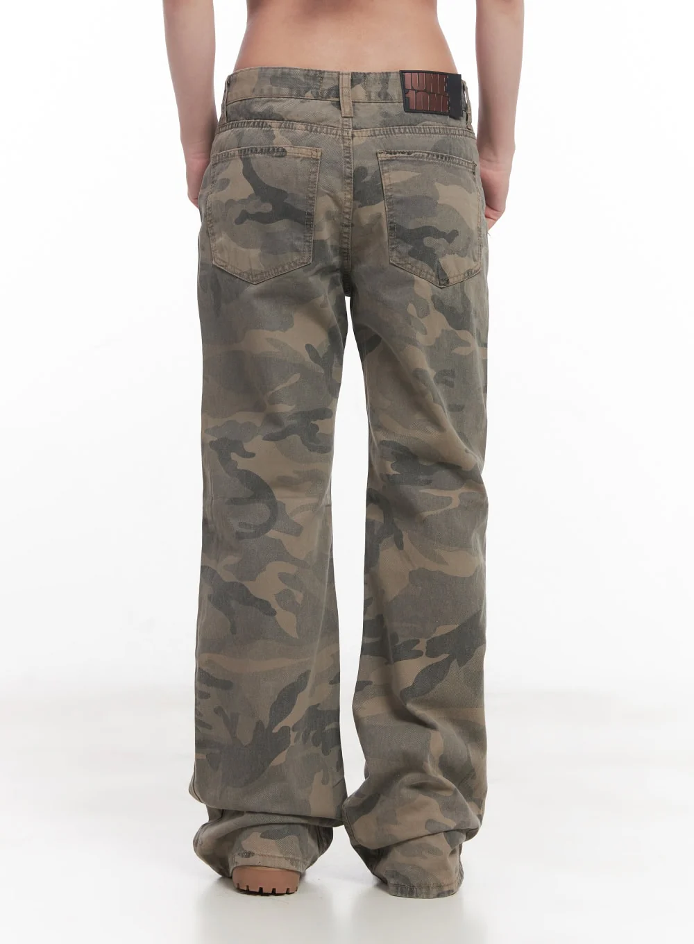 Low-Rise Camo Bootcut Pants CY527 - Image 5