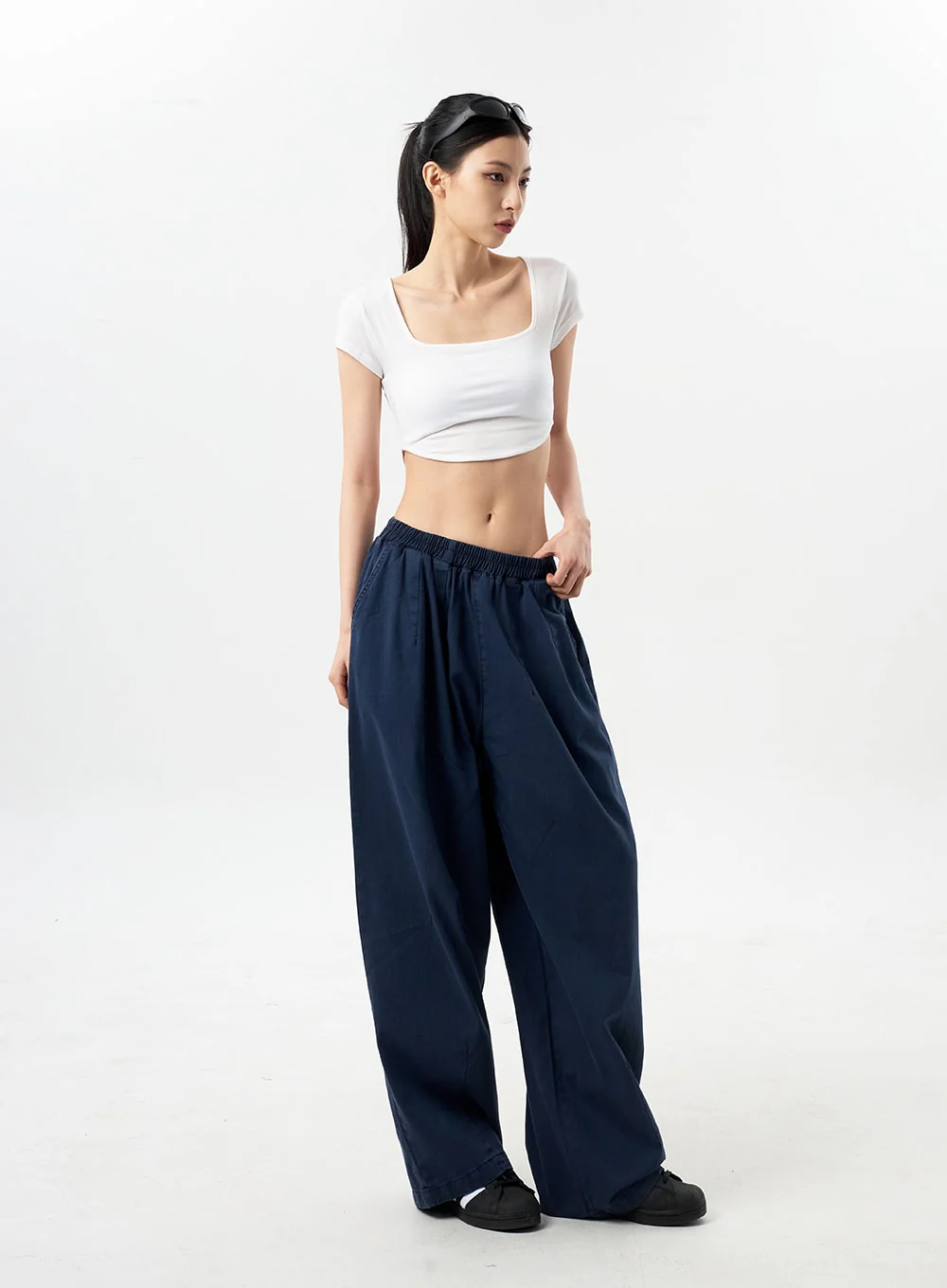 Low Rise Cotton Pants CY312 - Image 9