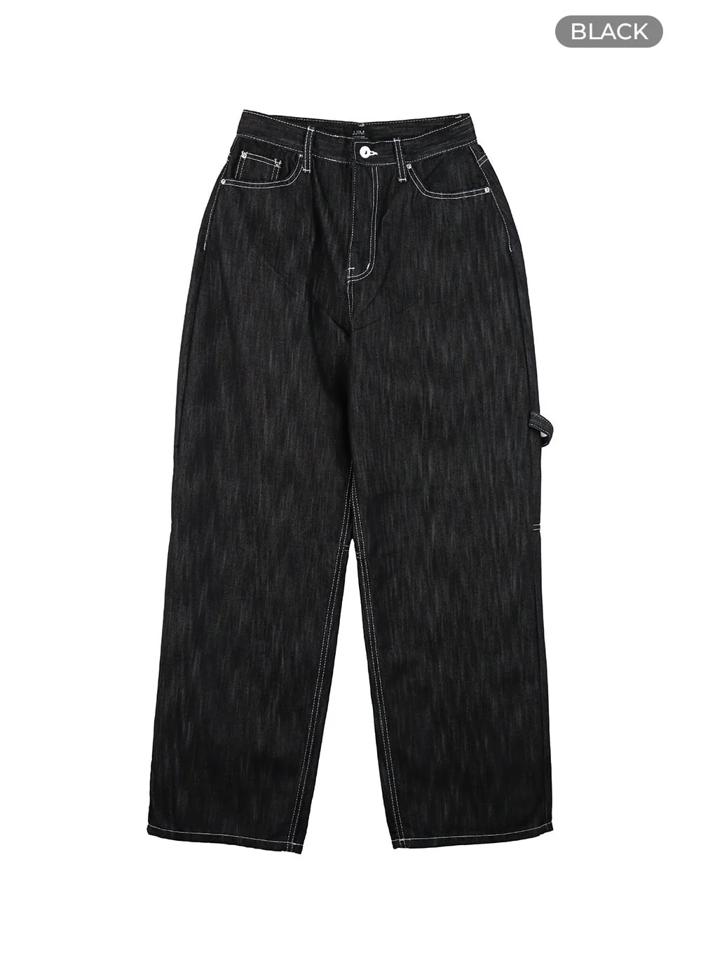 Low-Rise Strap Baggy Jeans CY414 - Image 12