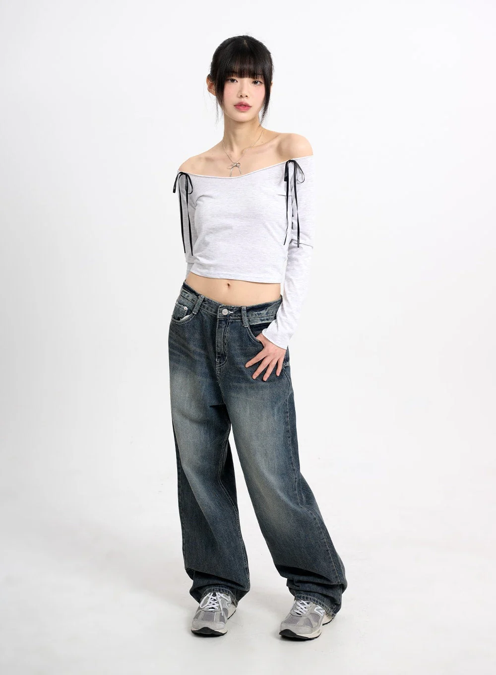 Low Waist Baggy Jeans CM415 - Image 2