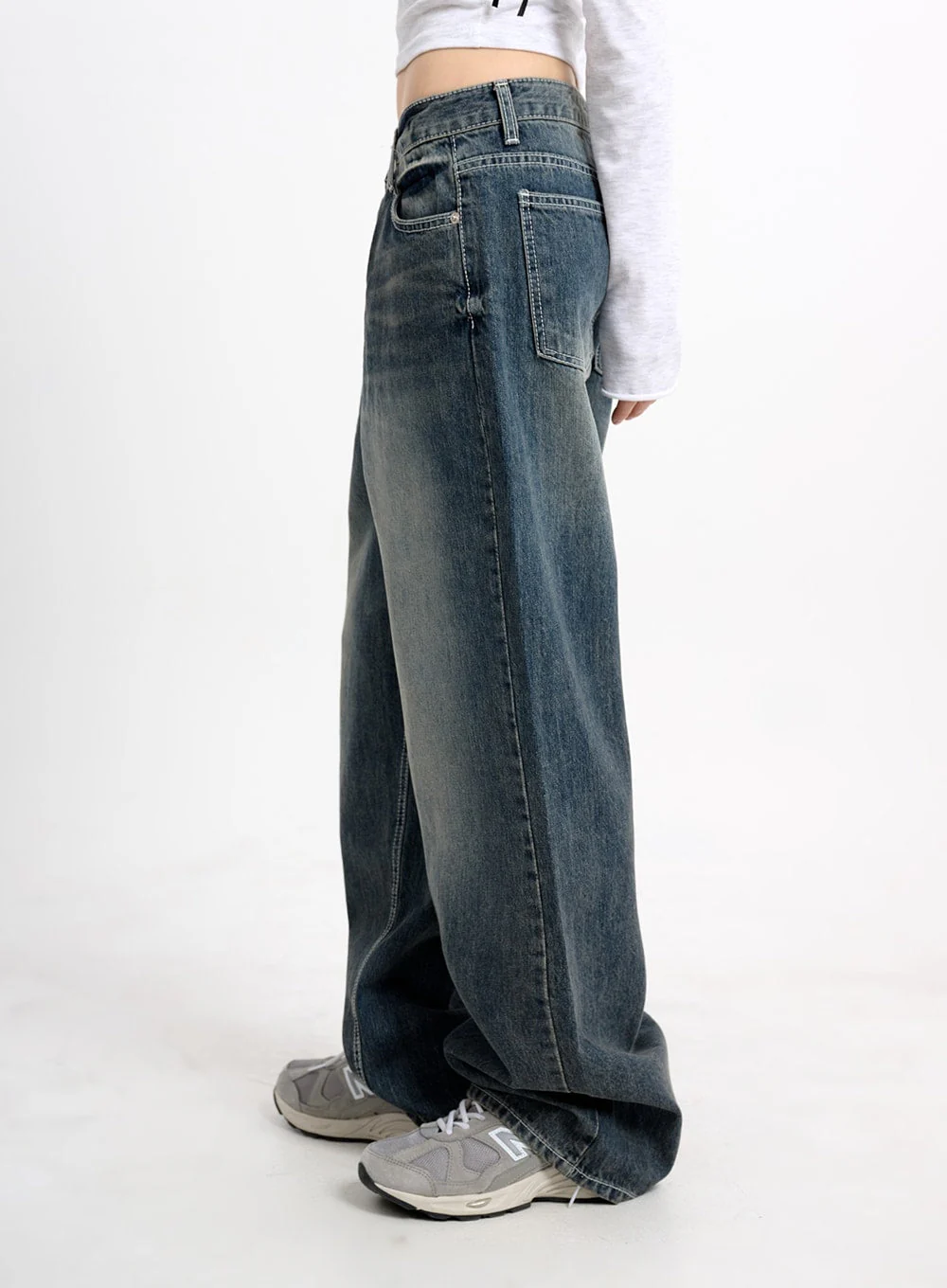 Low Waist Baggy Jeans CM415 - Image 3