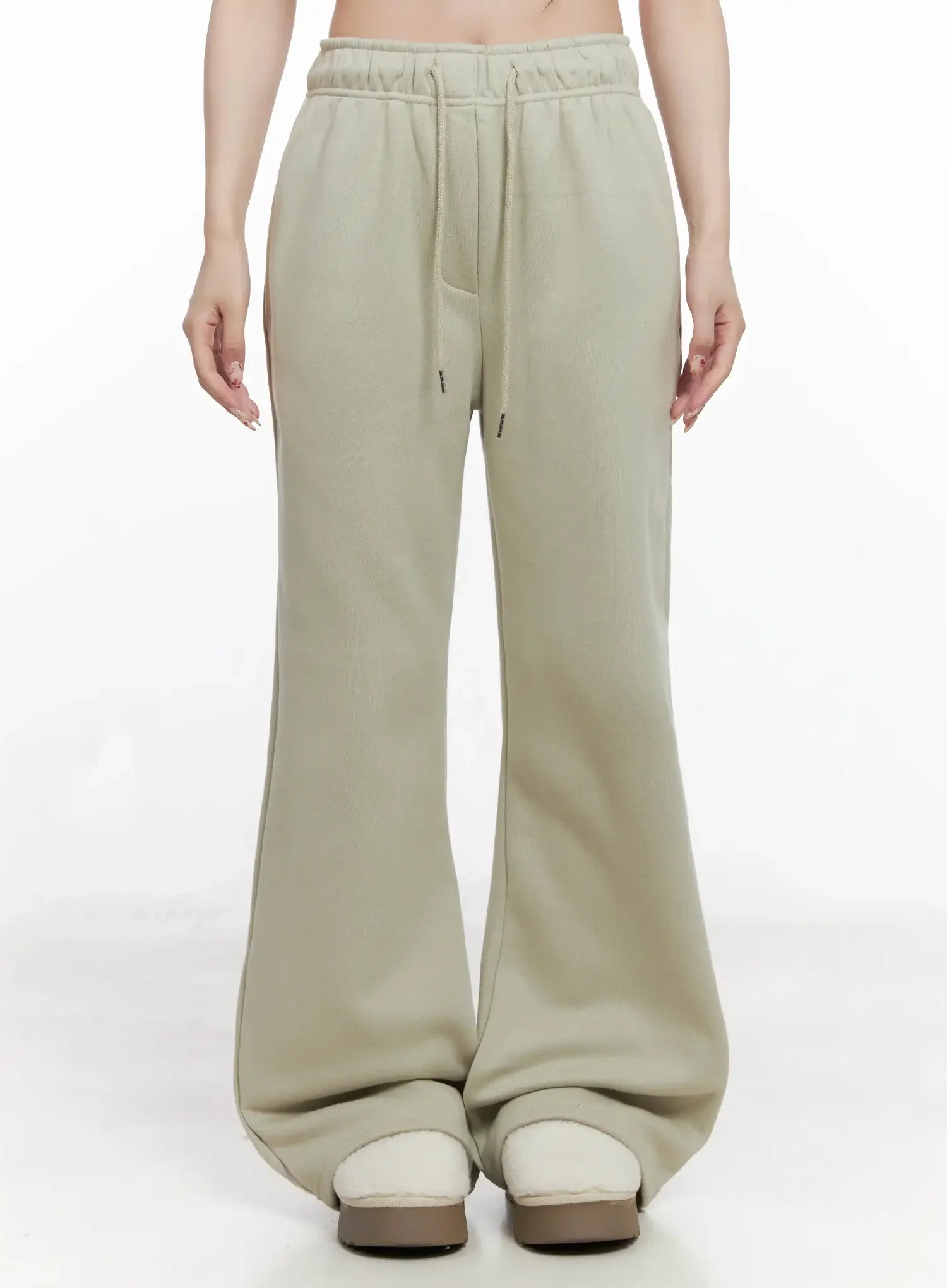 Lucky Fleece Wide-Leg Sweatpants IN514