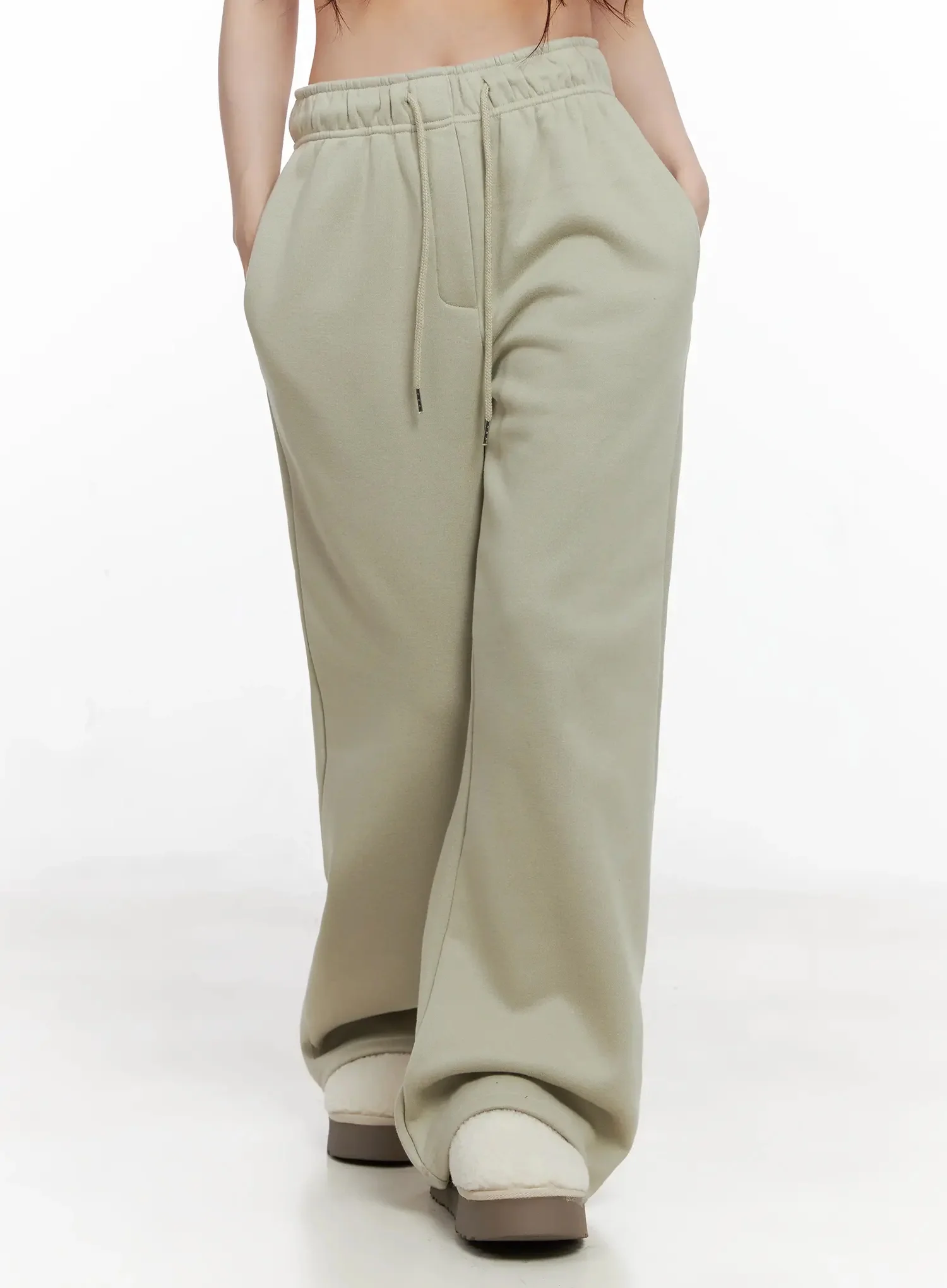 Lucky Fleece Wide-Leg Sweatpants IN514 - Image 5