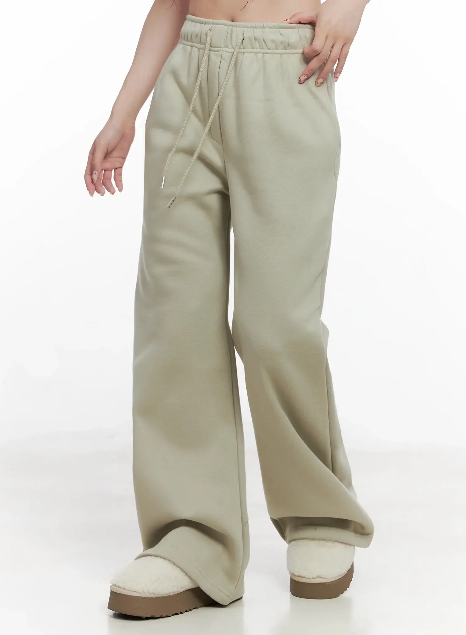 Lucky Fleece Wide-Leg Sweatpants IN514 - Image 6