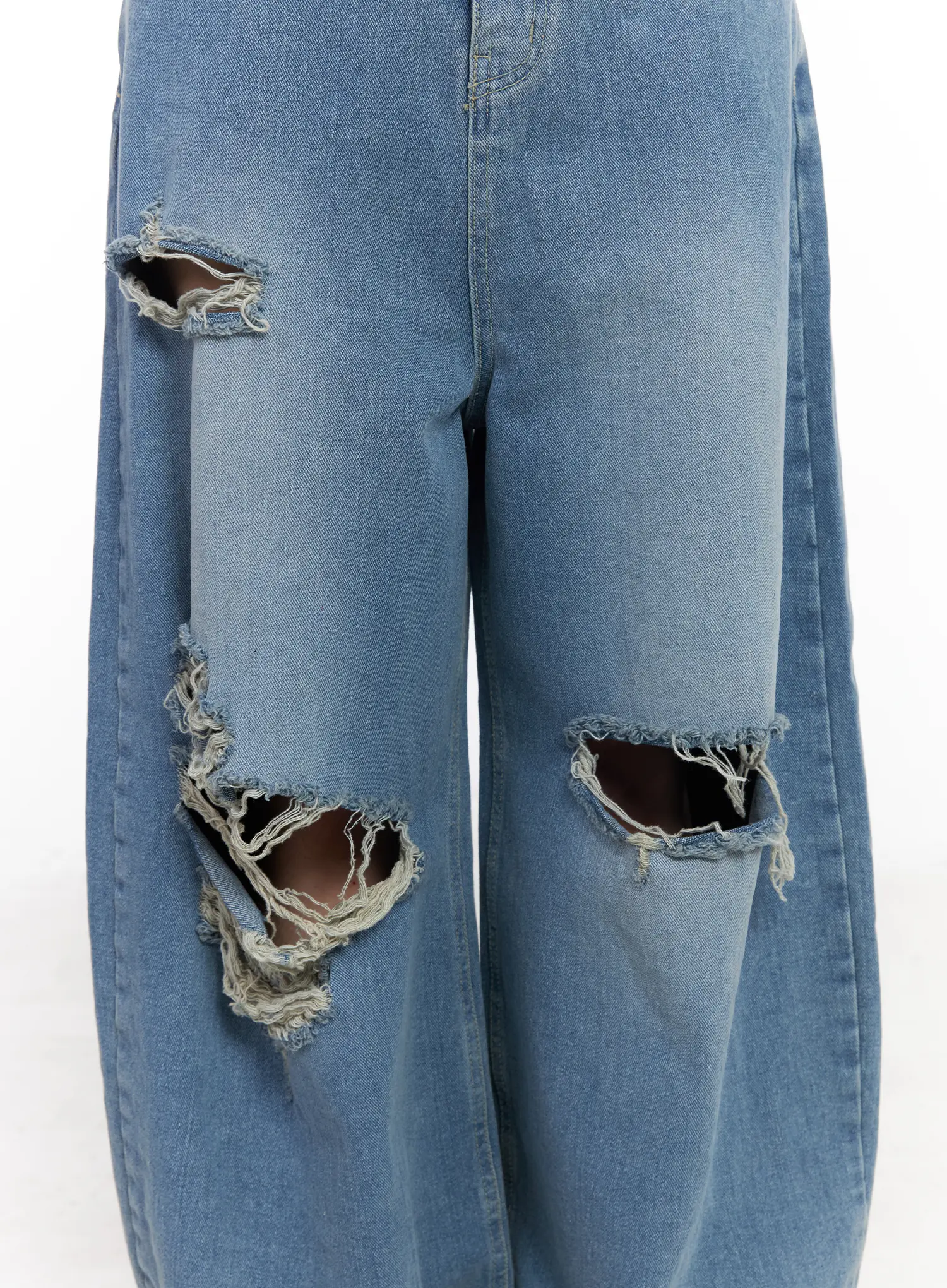 Lylah Ripped Wide Leg Jeans CM517 - Image 4