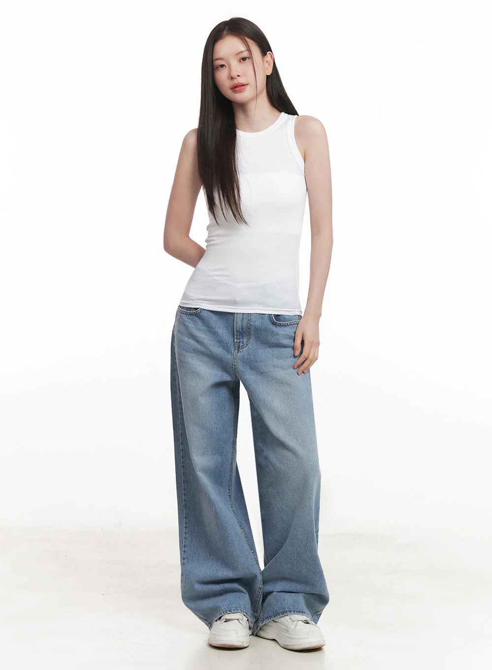 Maiva Wide-Leg Jeans IY509 - Image 8