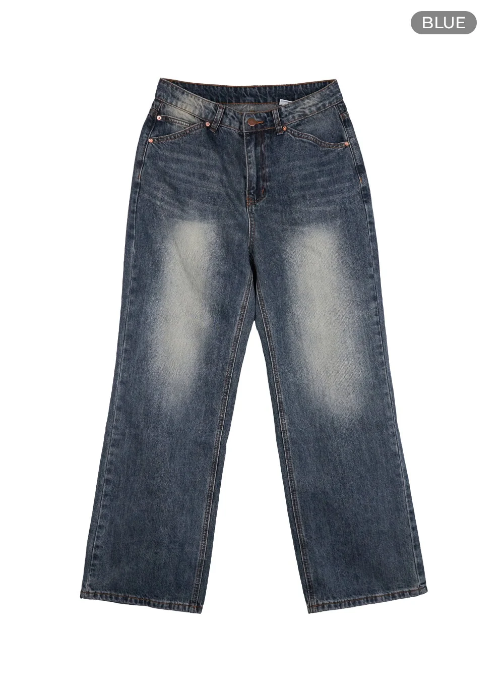 Mandy Washed Cotton Wide Leg Jeans OO401 - Image 10